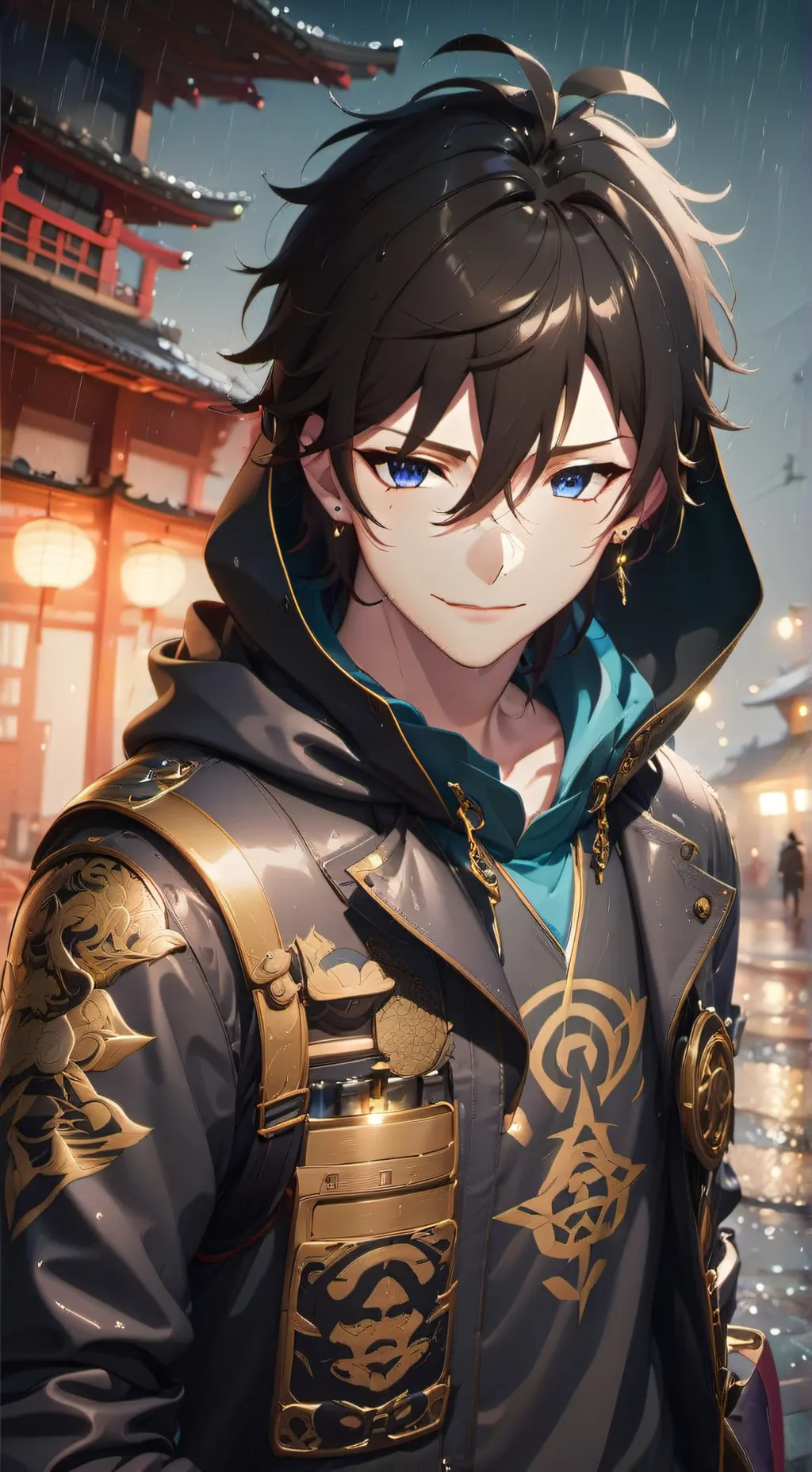 ai character: Luka arkiana  background