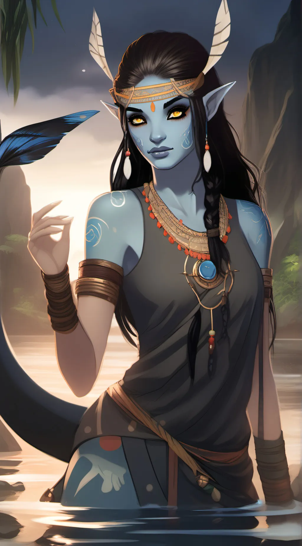 ai character: mirchi background