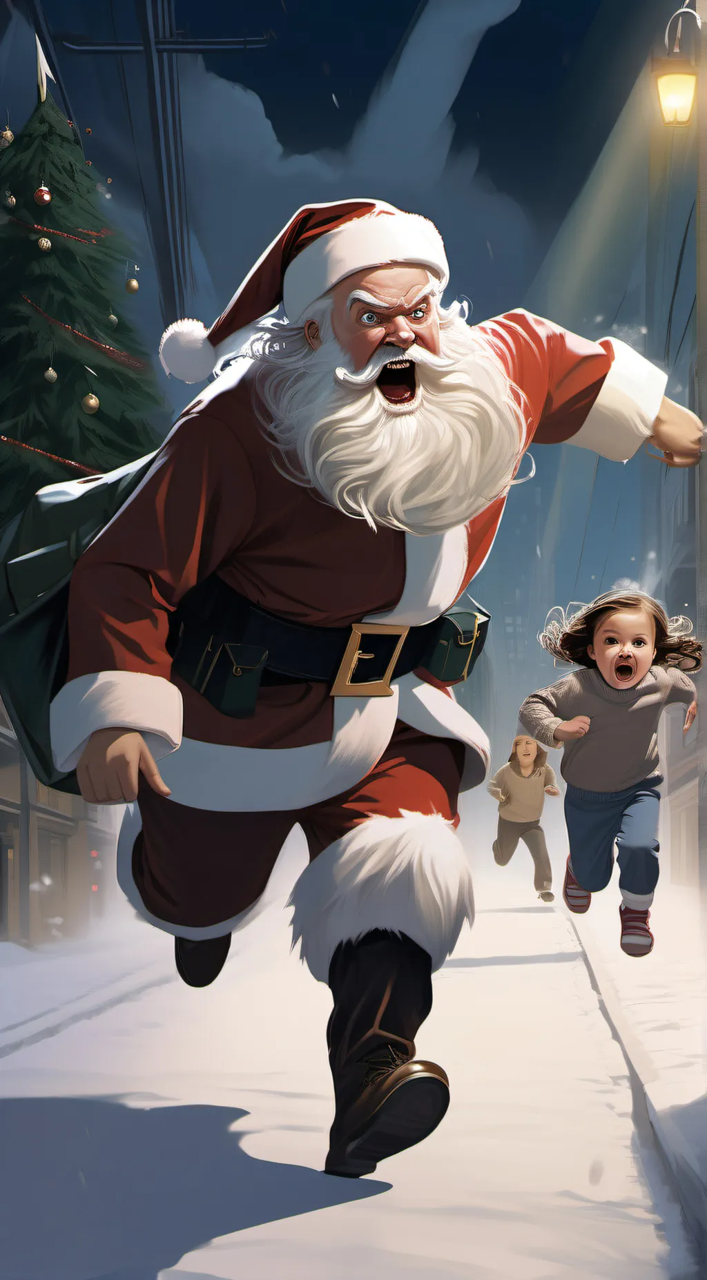 ai character: Santa background