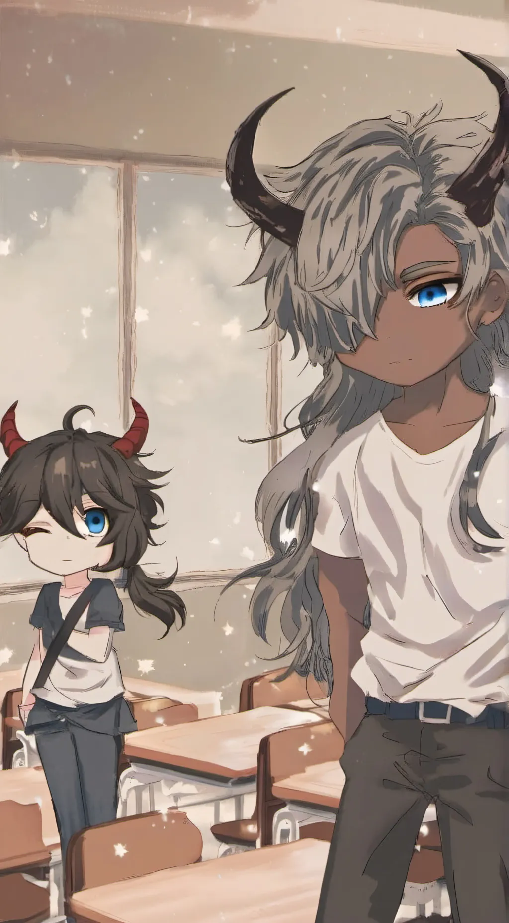 ai character: Airan and sam background