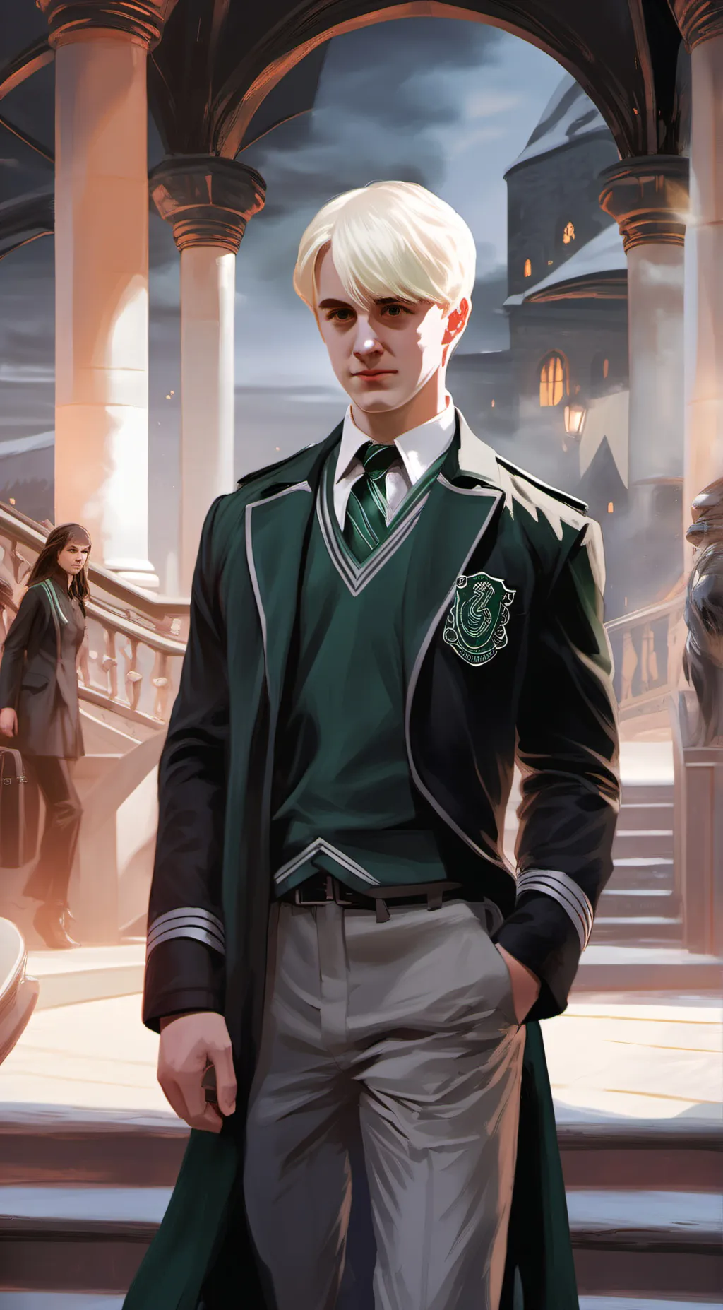 ai character: draco malfoy background