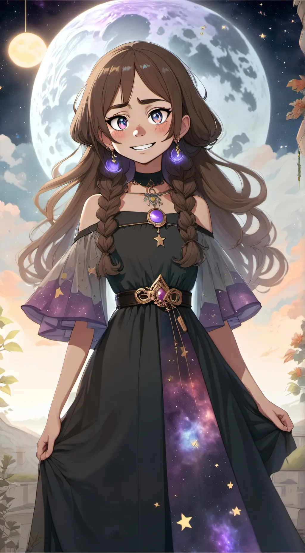 ai character:  moonslee background