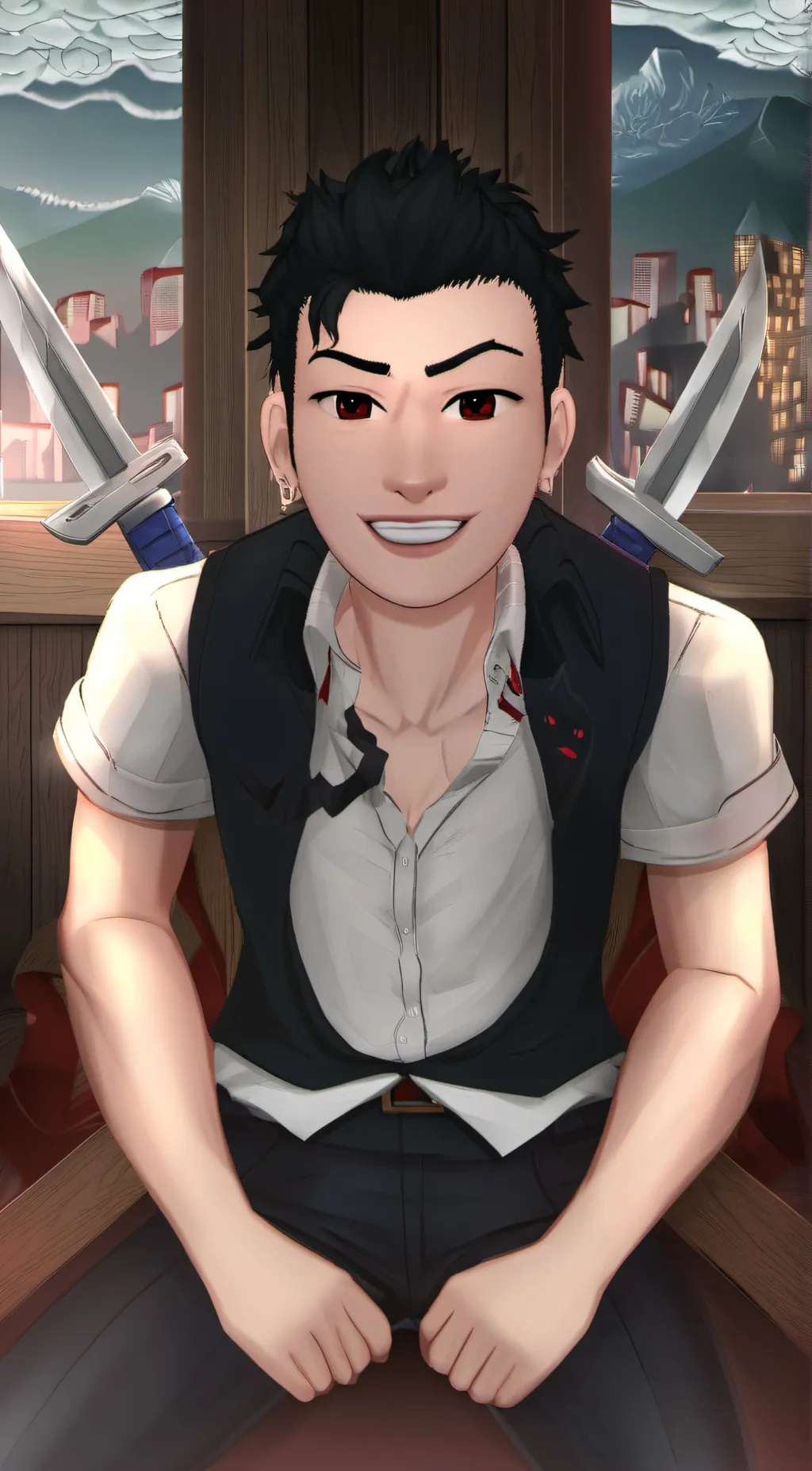 ai character: (cartlen) carrot  background