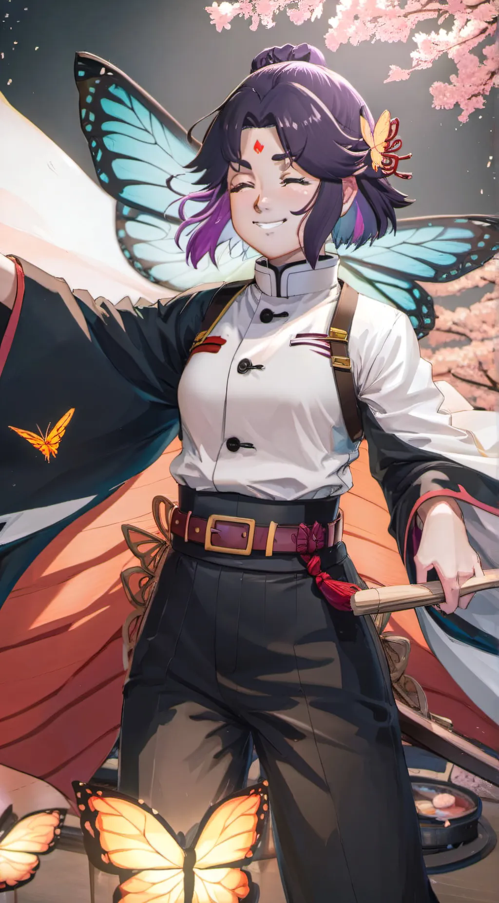 ai character: Shinobu Kocho background