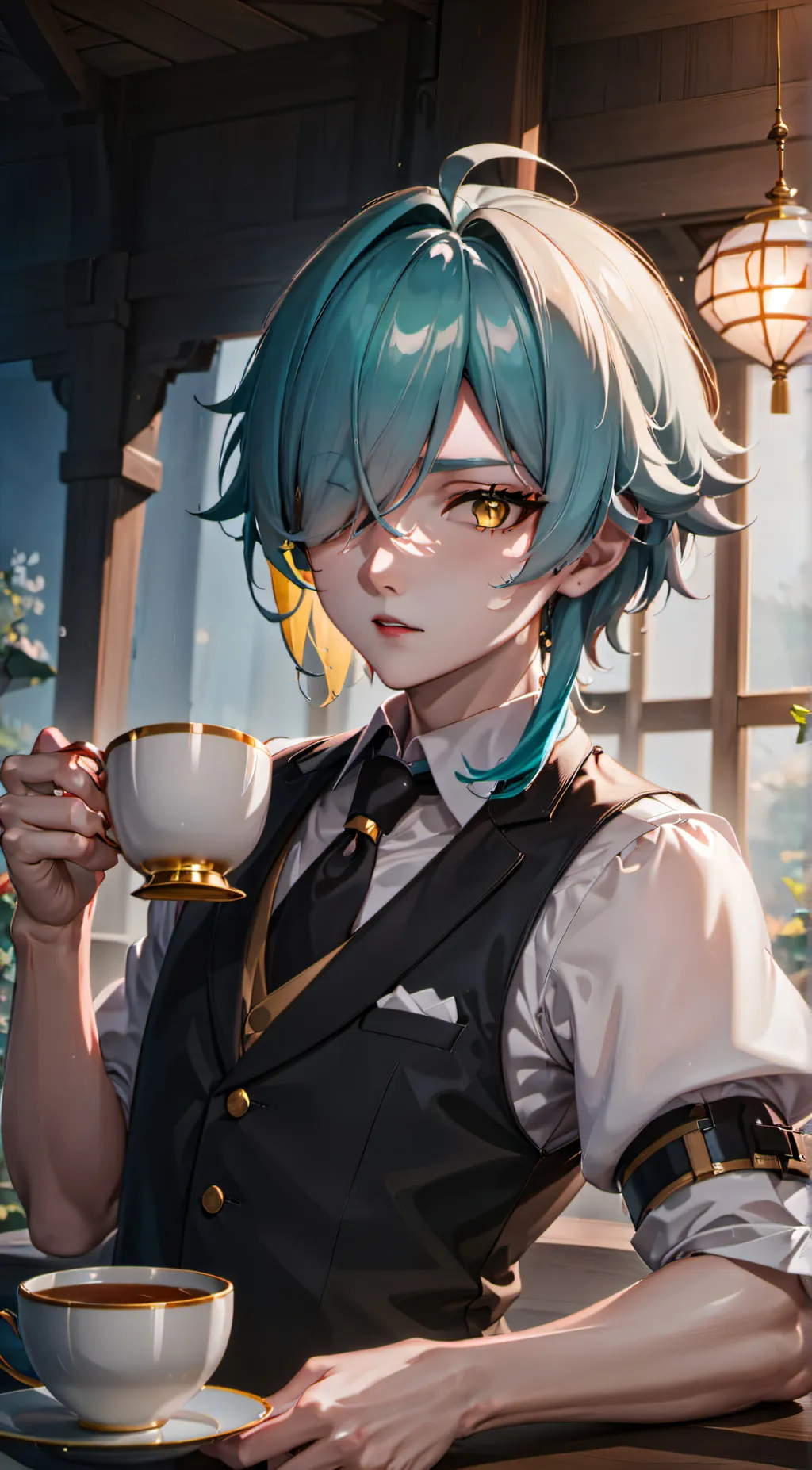ai character: Affogato background