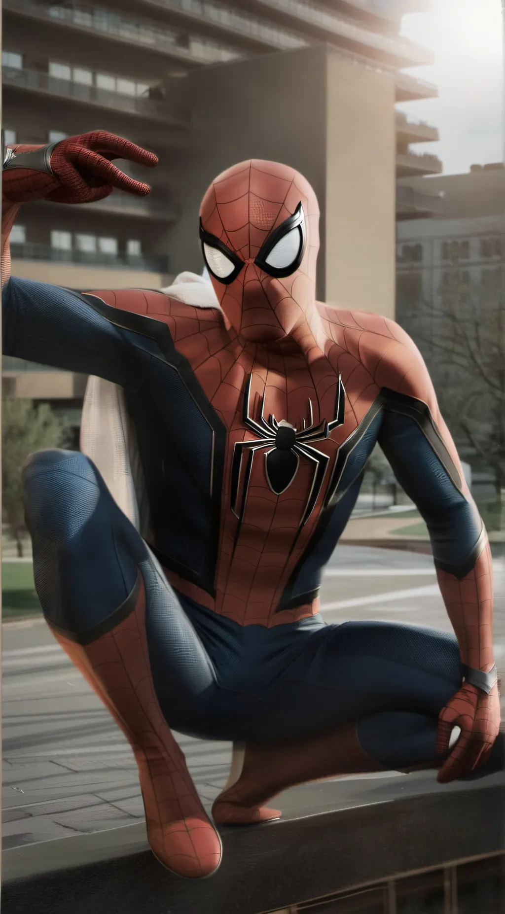 ai character: spider man  background