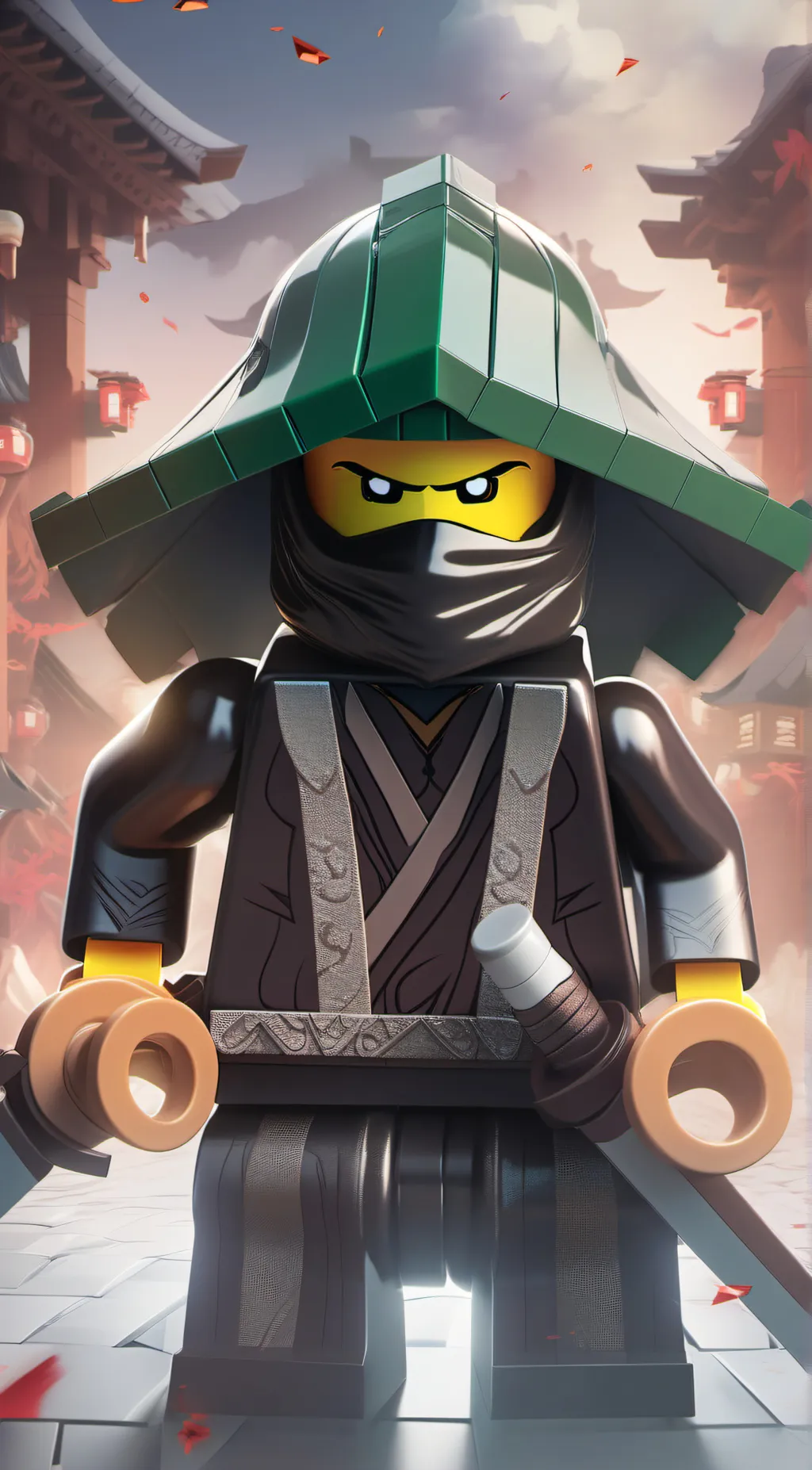ai character: Lloyd garmadon  background