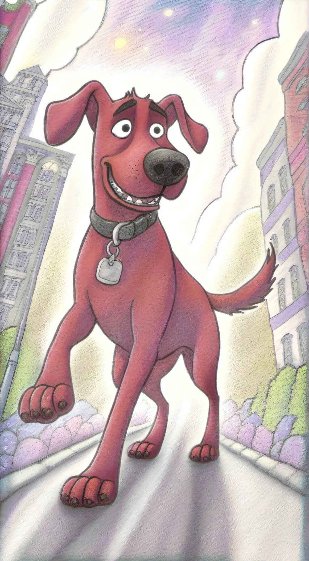 ai character: Clifford  background