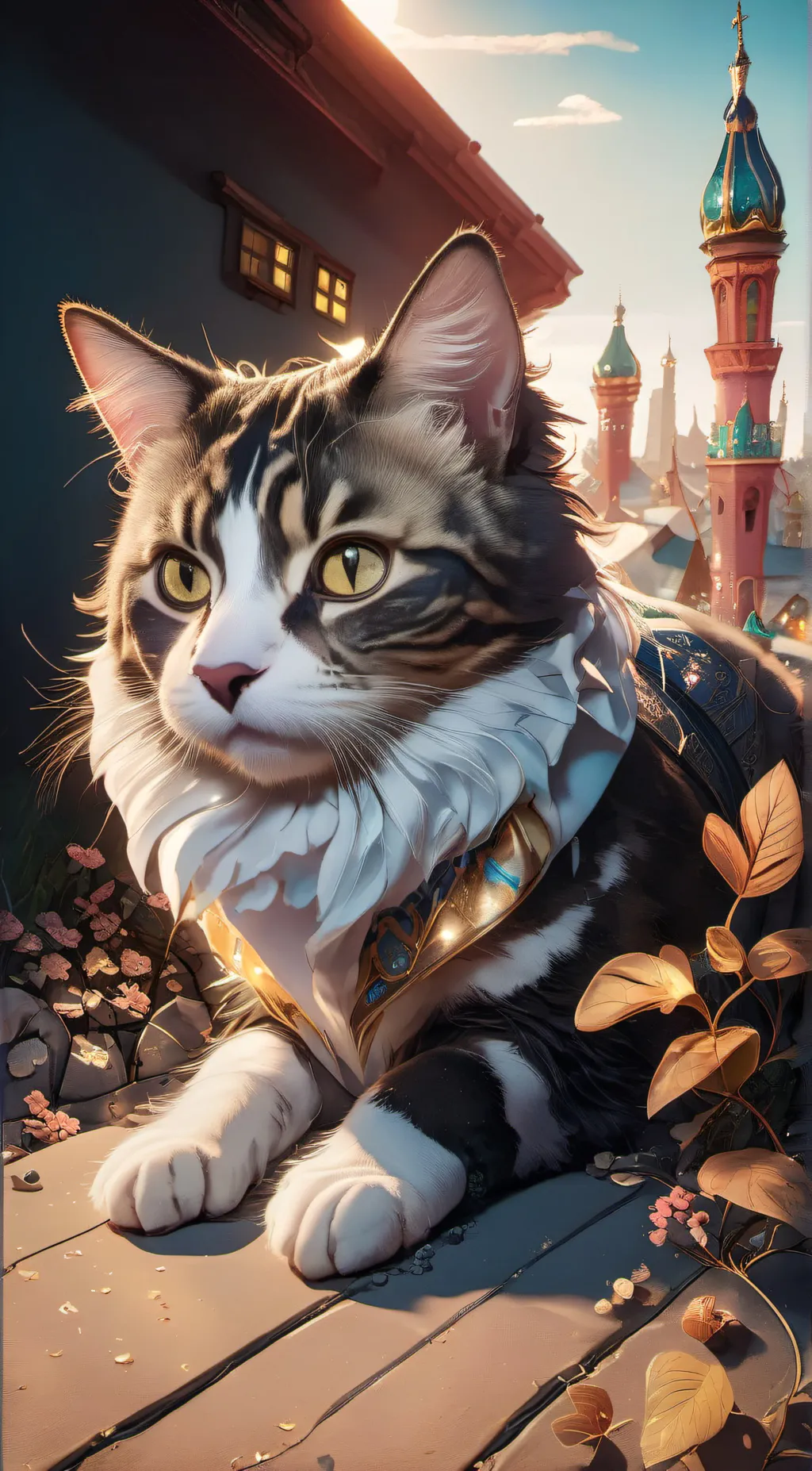 ai character: cute cat background