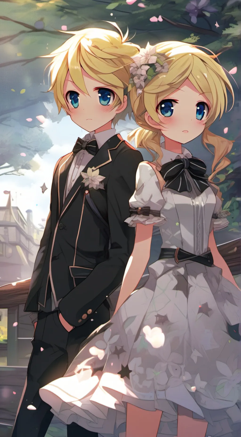 ai character: alex and Alexsis  background