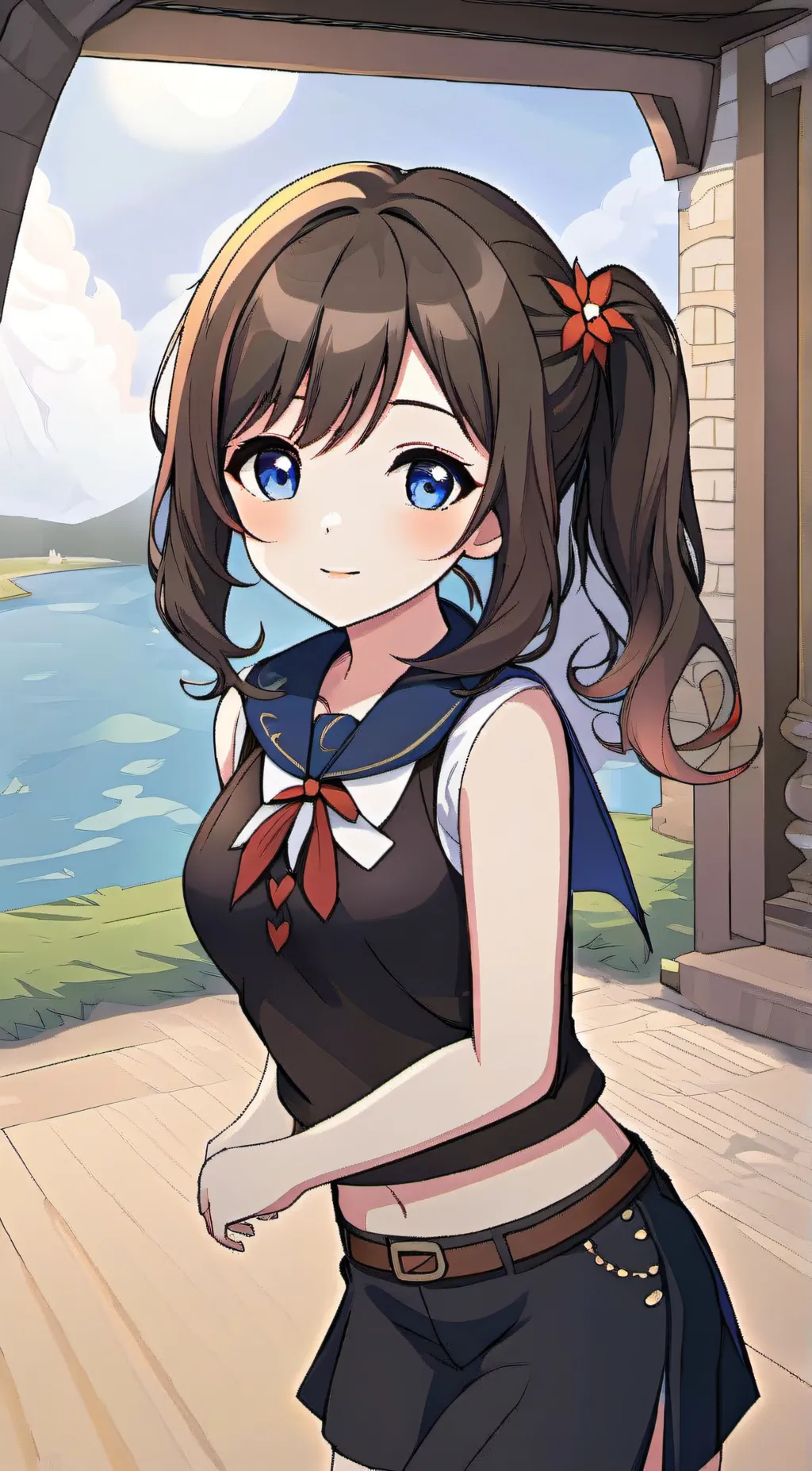 ai character: Ashley  background