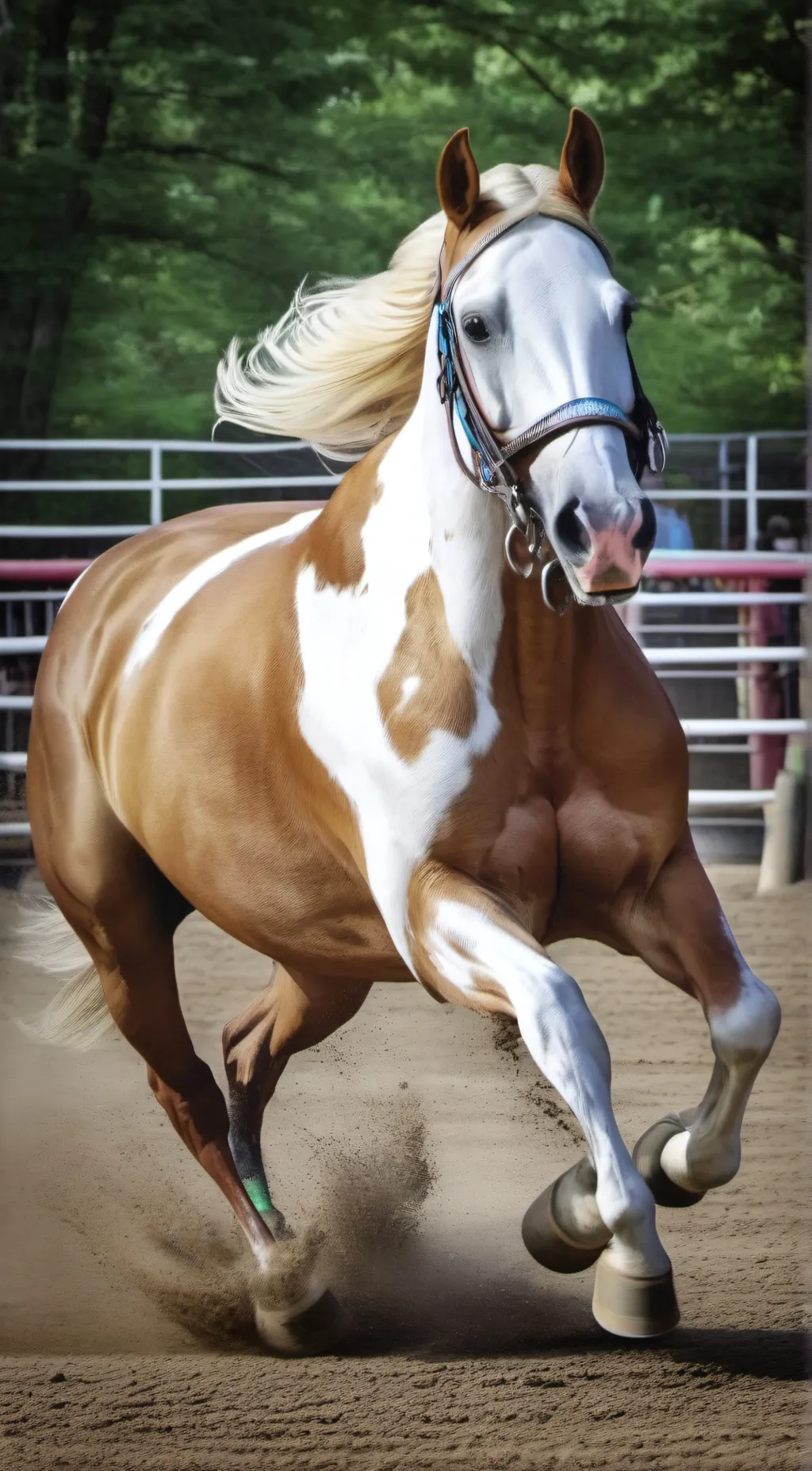 ai character: MHA+barrel racer background