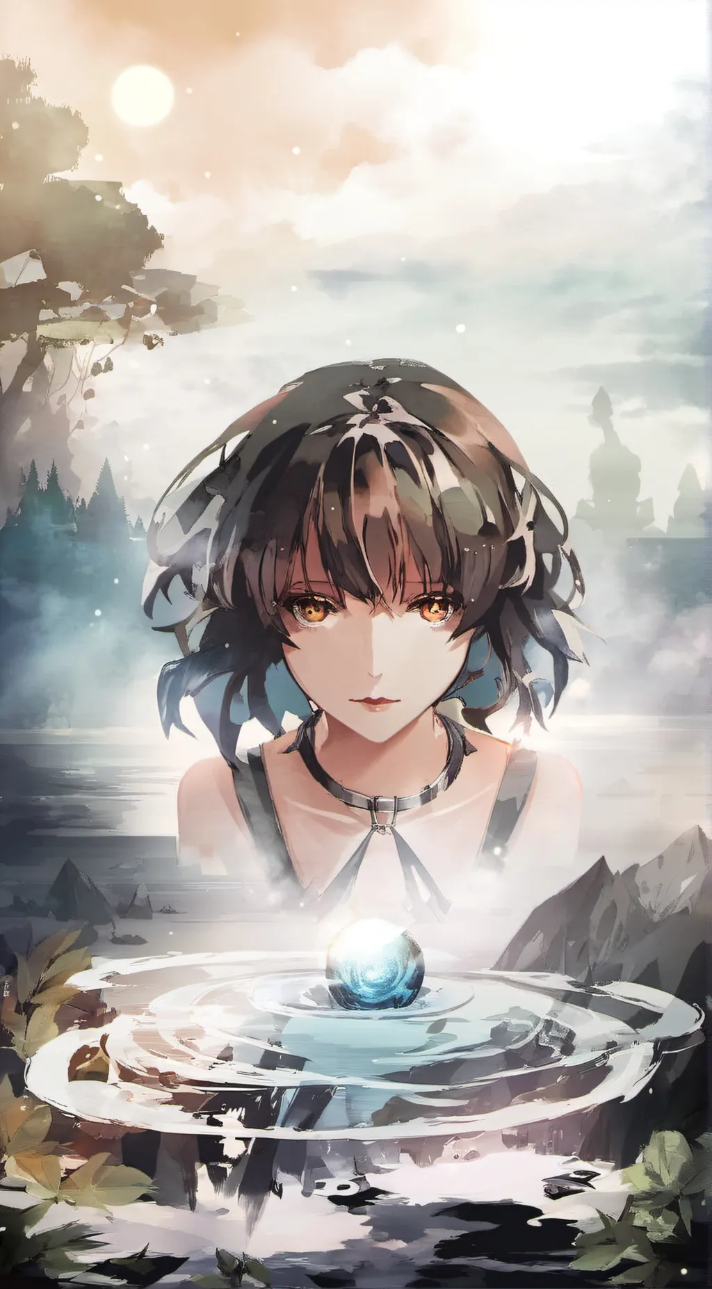 ai character: gem background