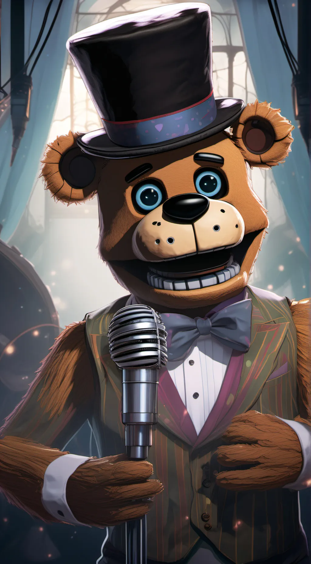 ai character: Freddy Fazbear background