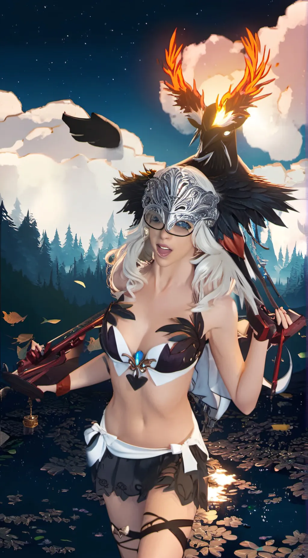 ai character: Angela Willow  background