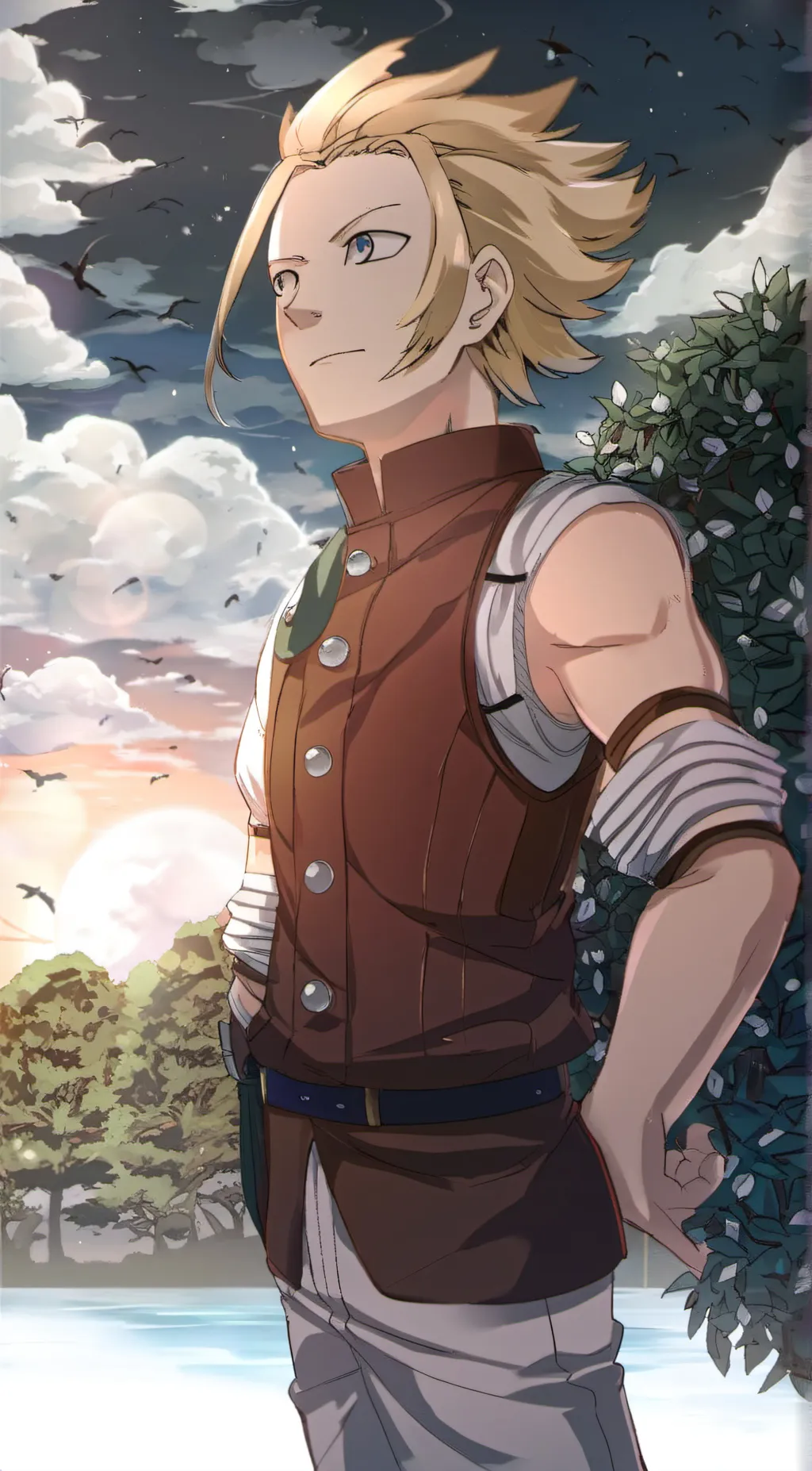 ai character: Mirio togata background