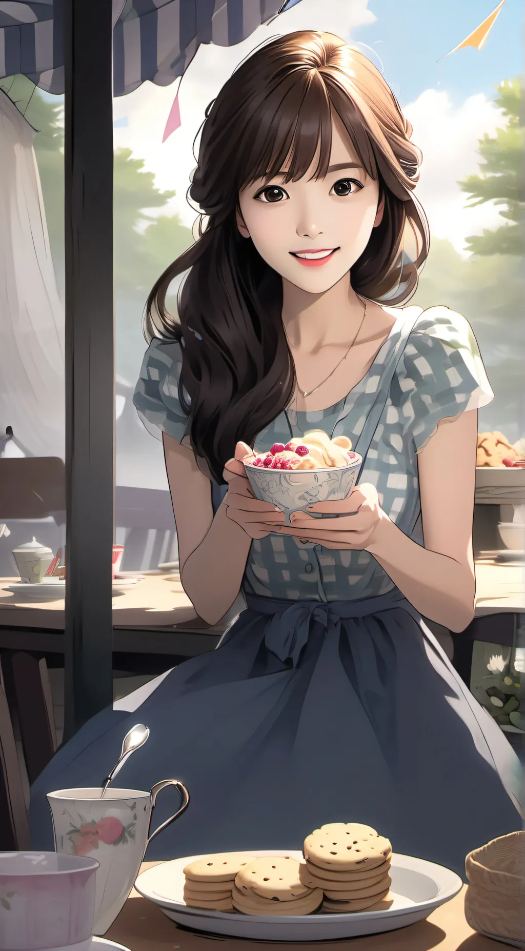 ai character: Cassandraa  background