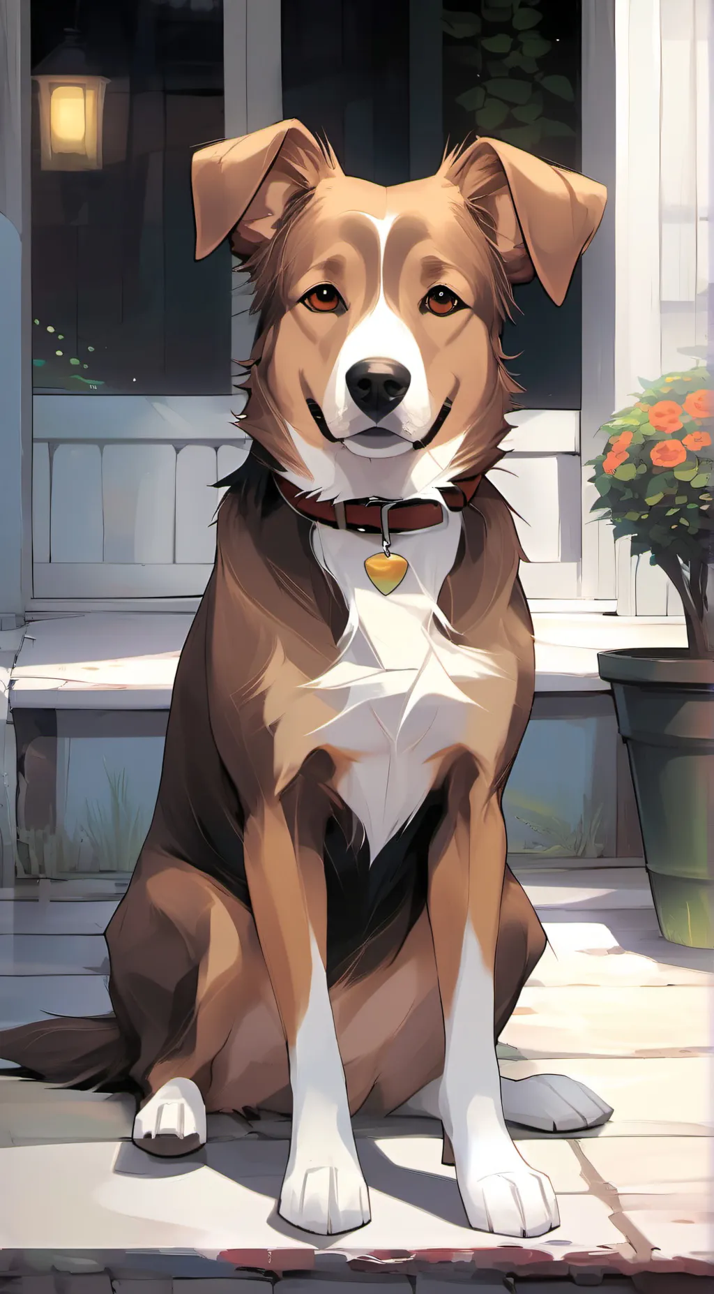 ai character: golden ✨ background