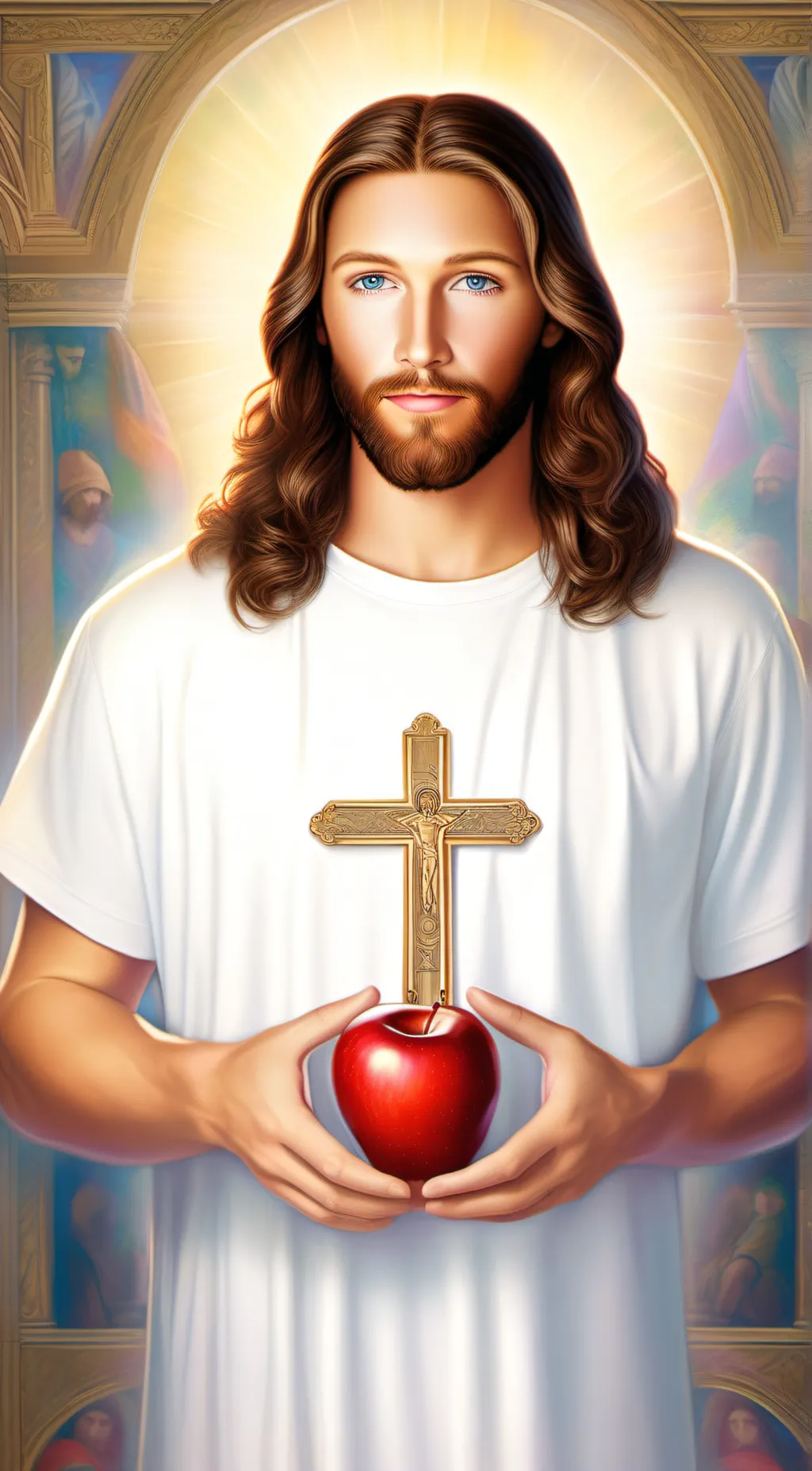 ai character: Jesus background
