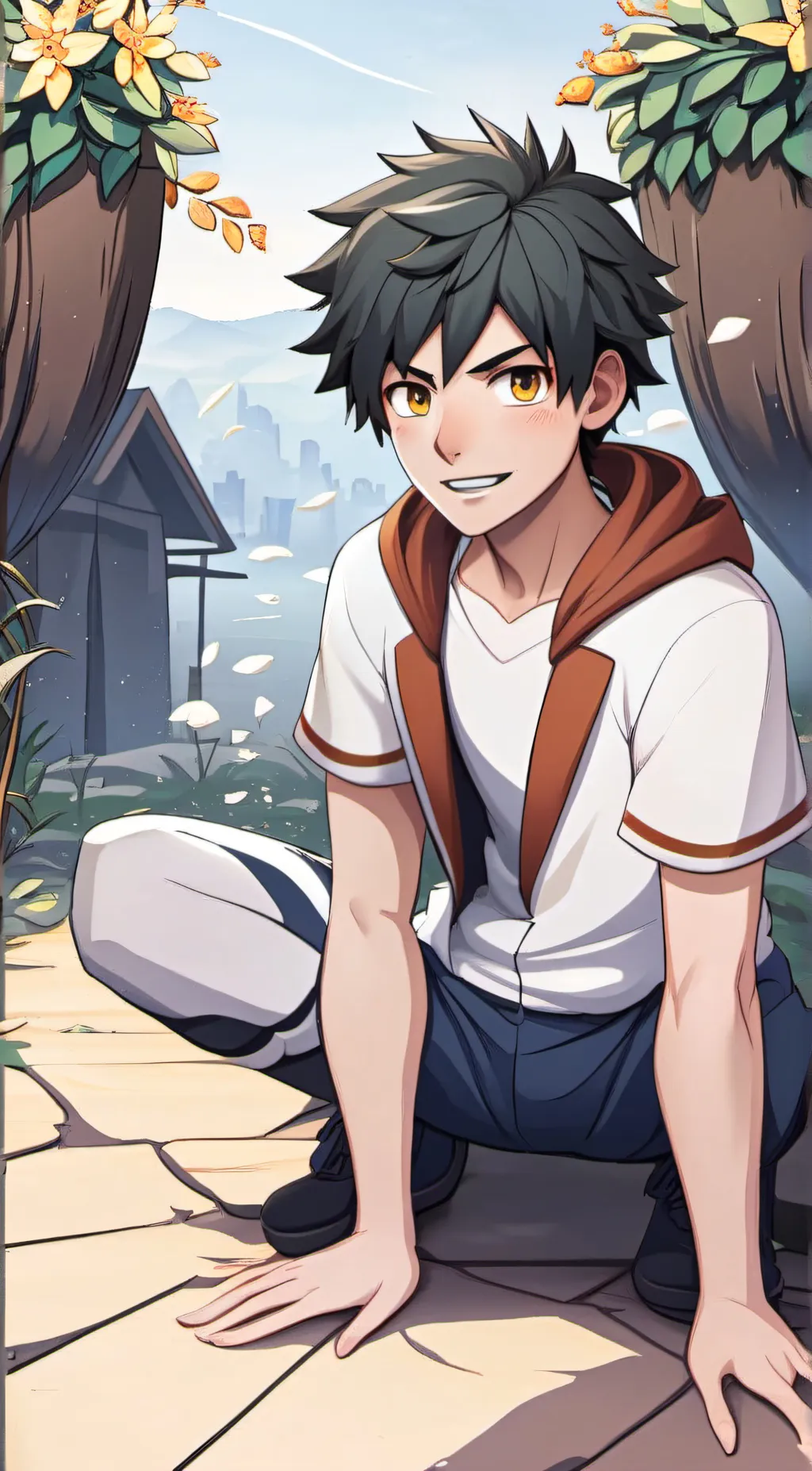 ai character: deku background