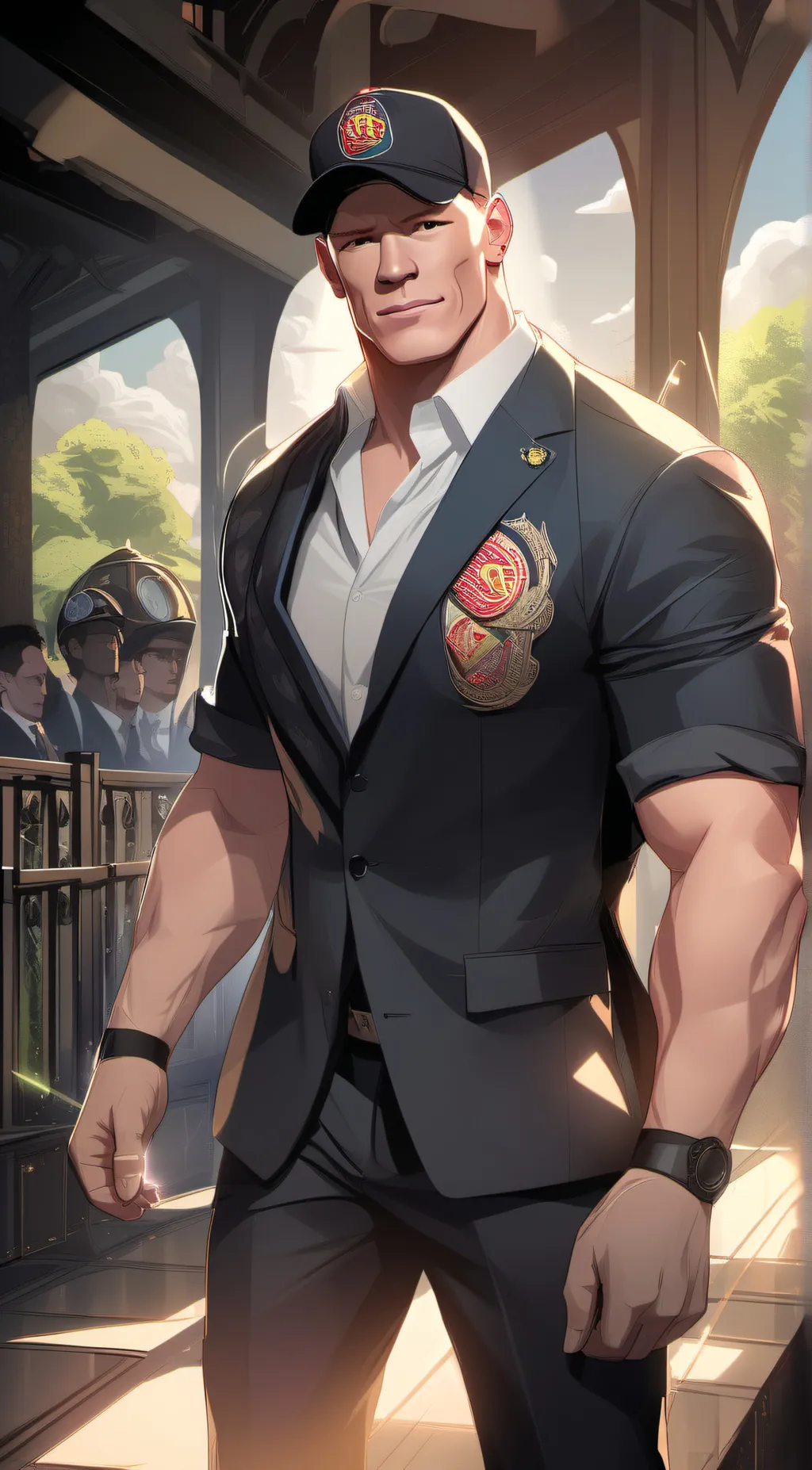 ai character: John cena background