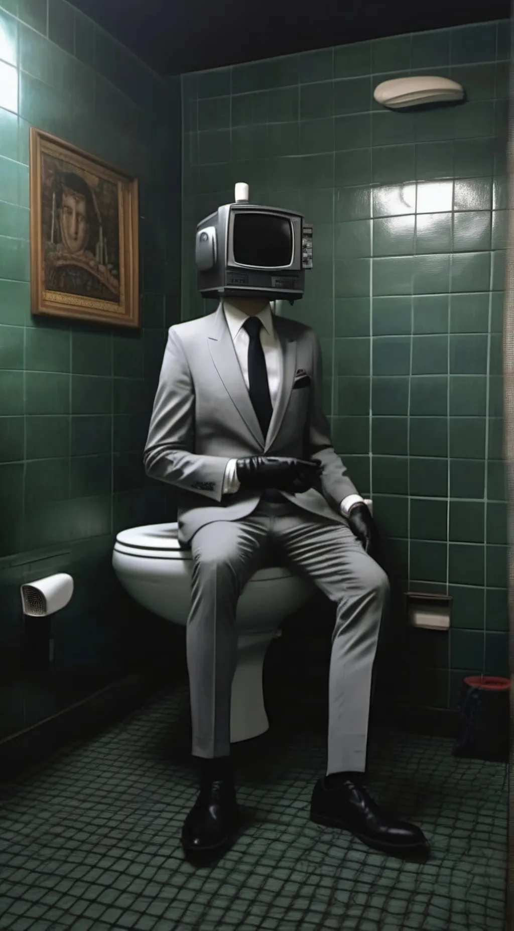 ai character: tv man 6 background