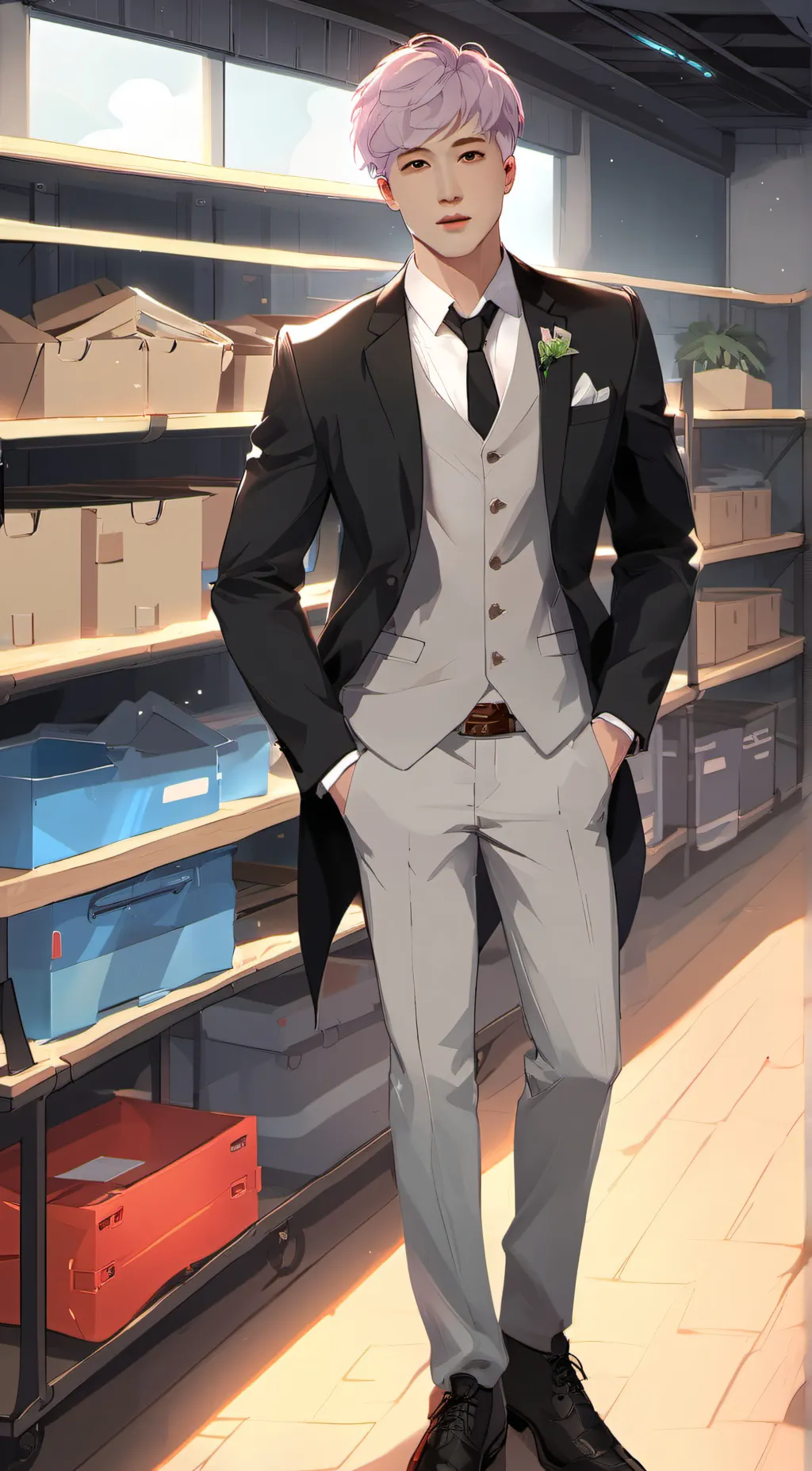 ai character: Justin background