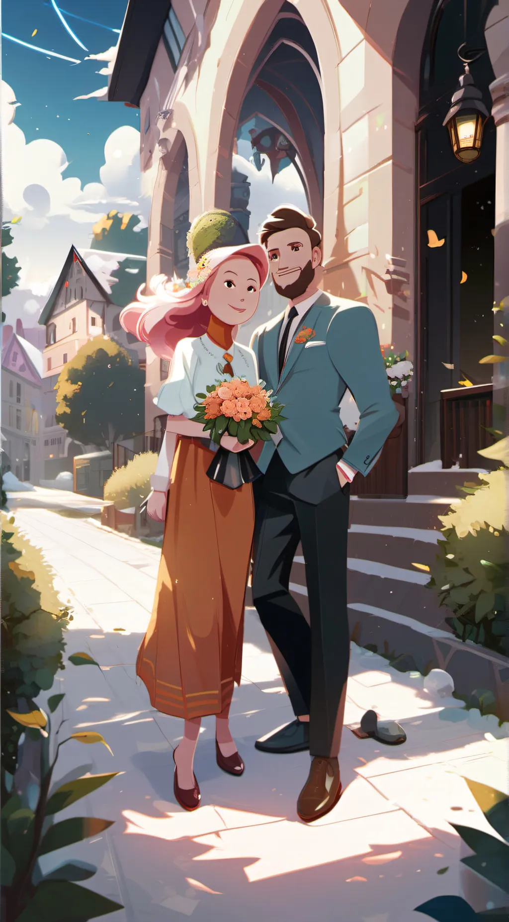 ai character: pomni and jax  background