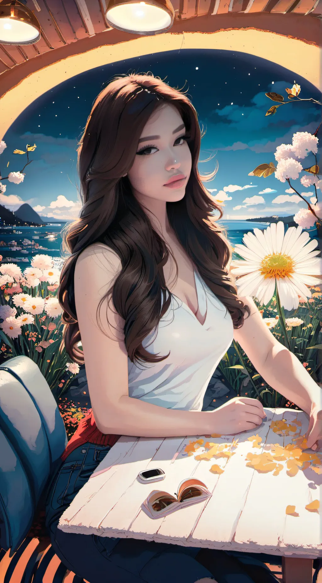 ai character: Elaria Winters background
