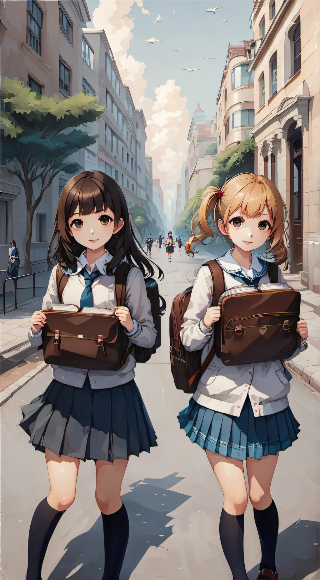 ai character: All girl school background