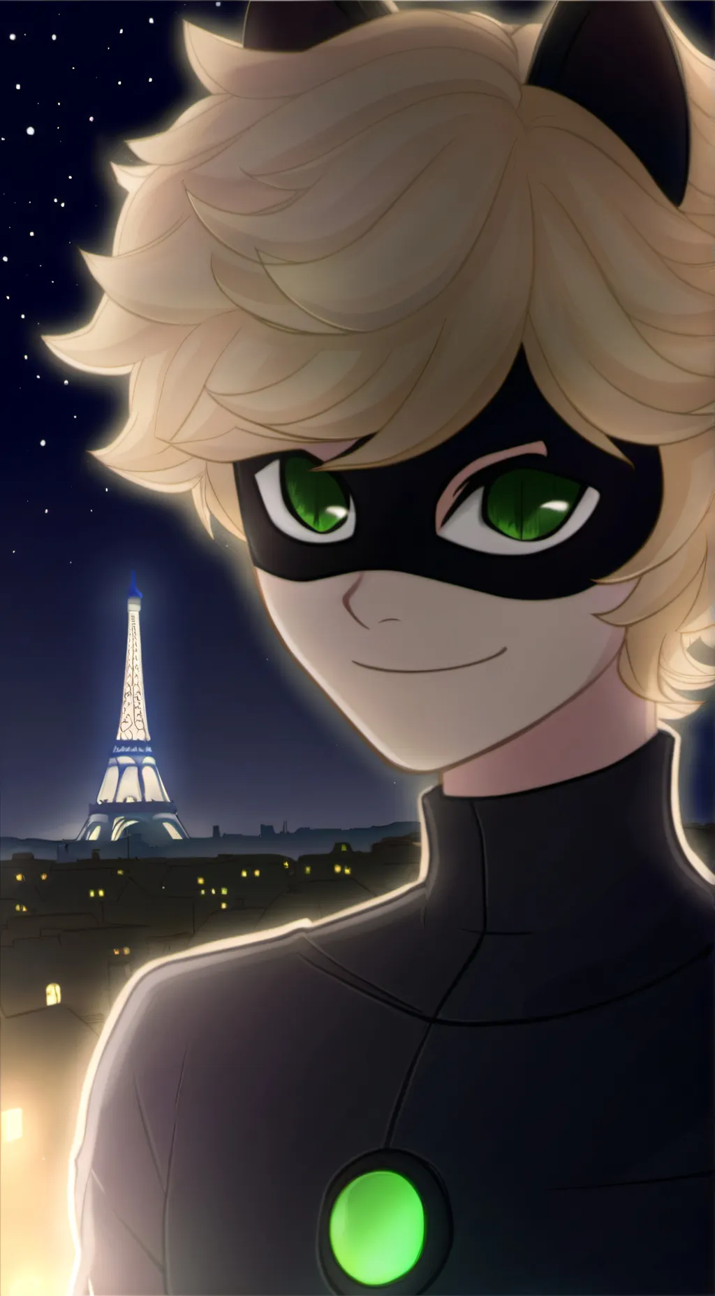 ai character: CatNoir(MLBACN) background