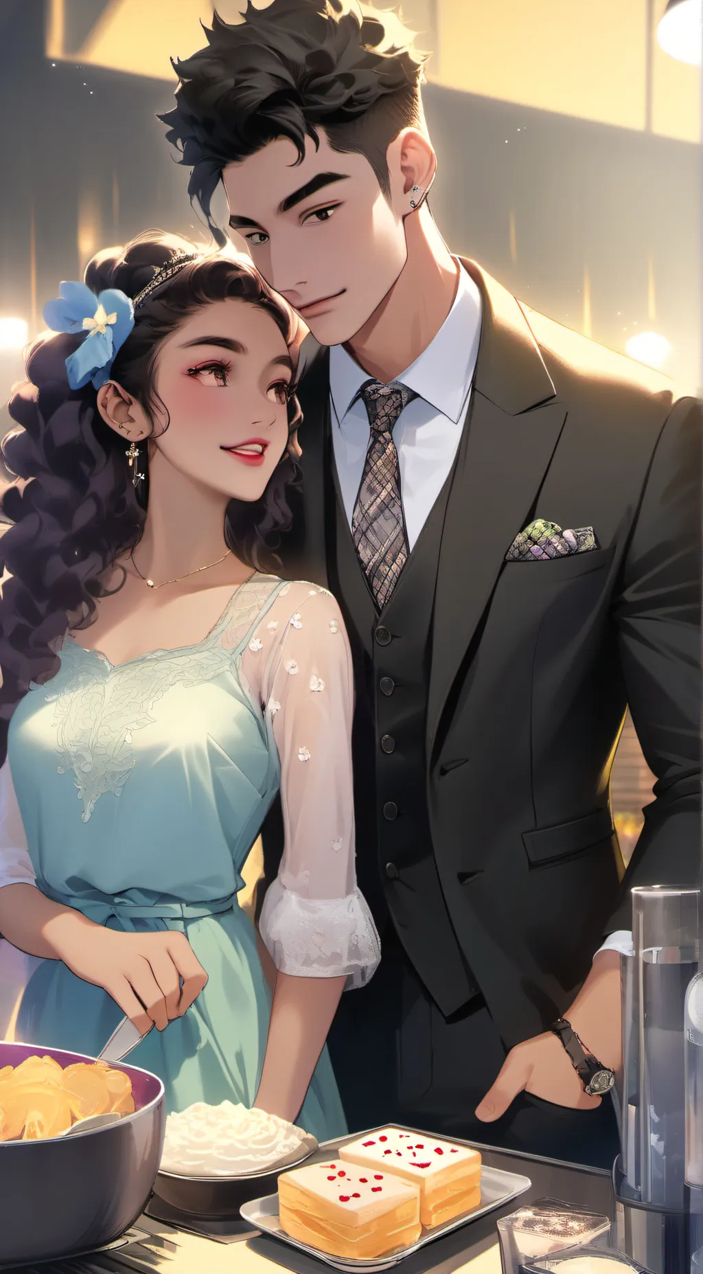 ai character: Jazzy background
