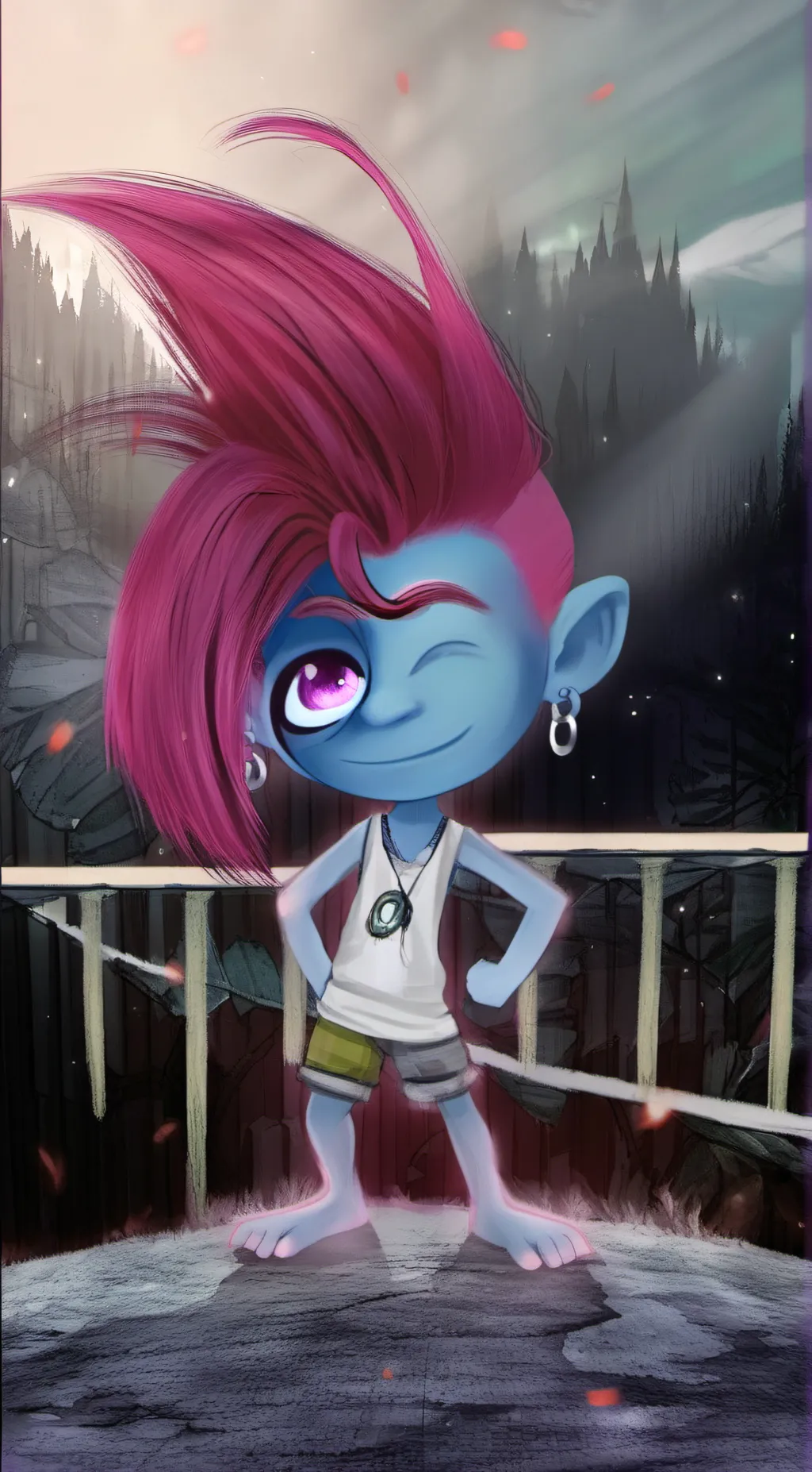 ai character: Floyd  background