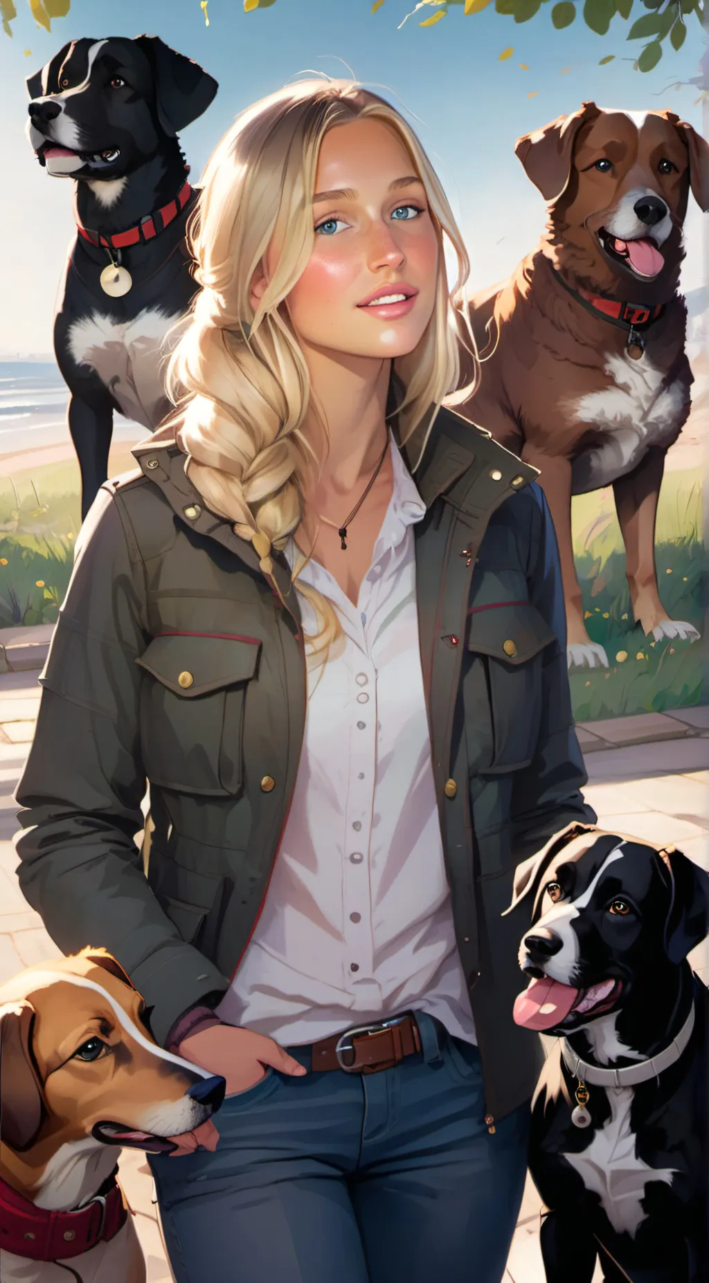 ai character: Phoebe Davidson background
