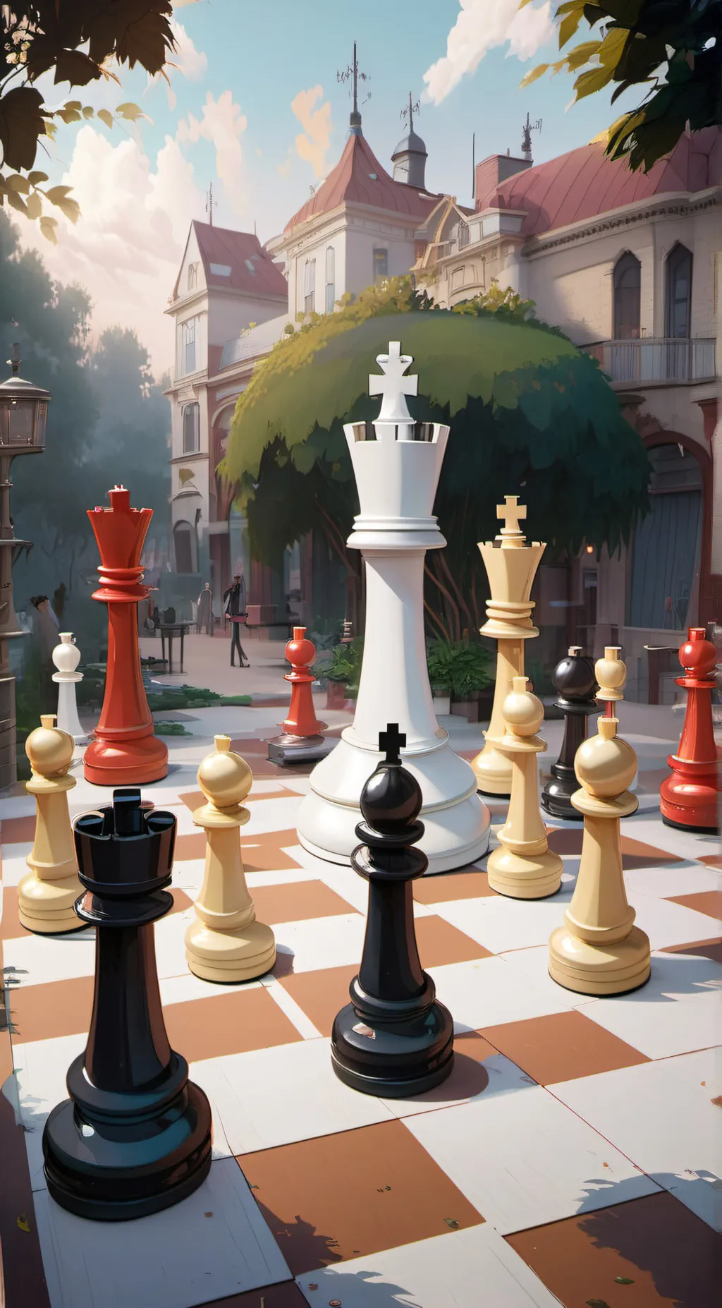 ai character: chess background