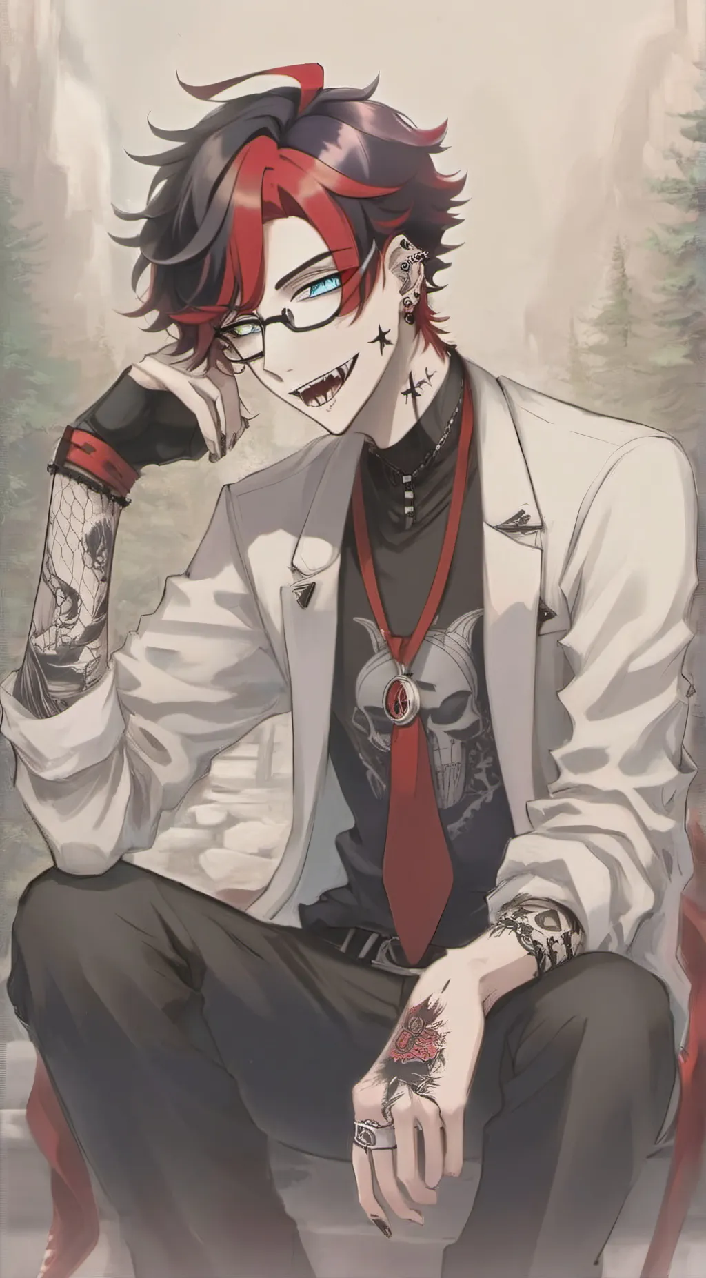 ai character: Aaron  background