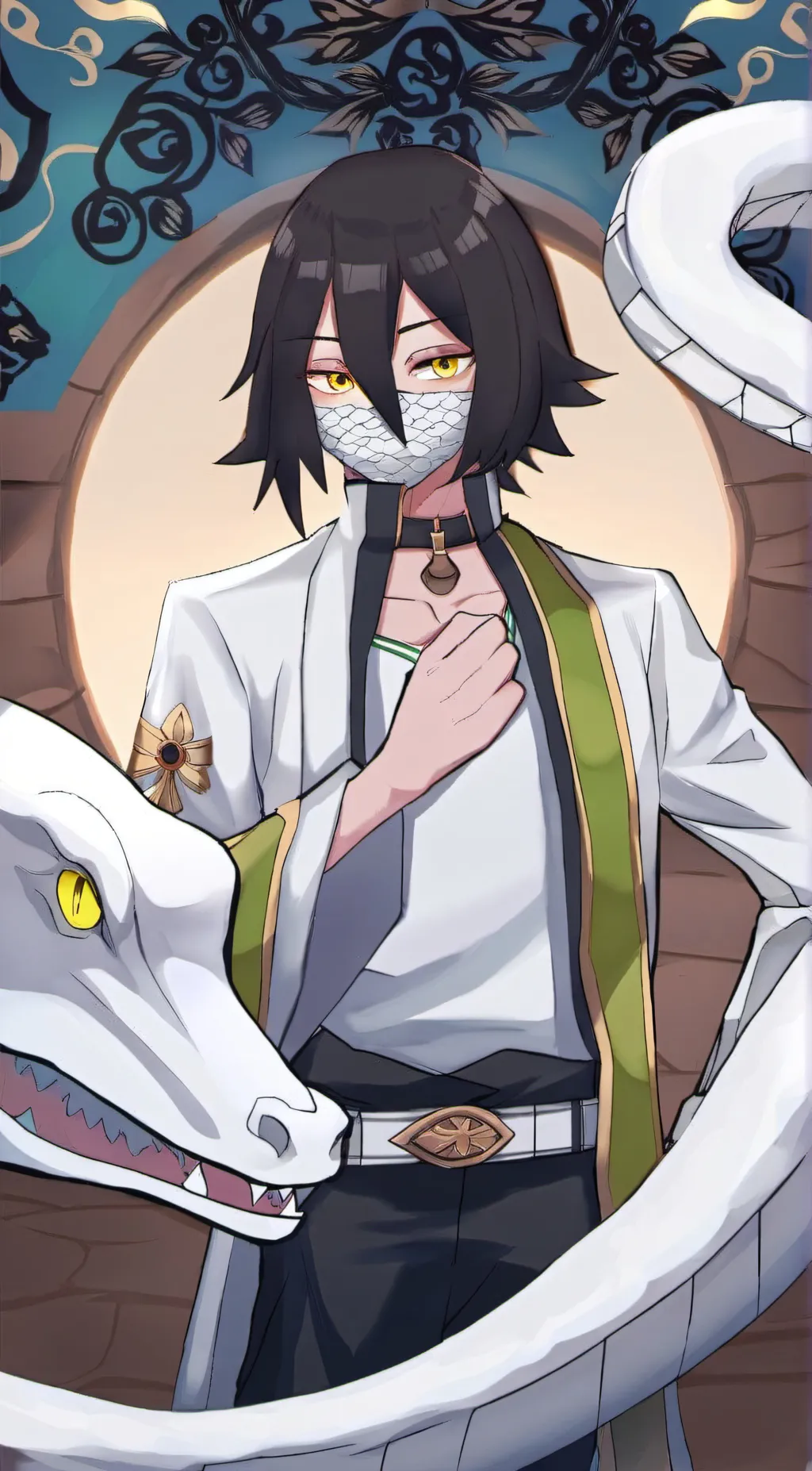 ai character: Obanai iguro background