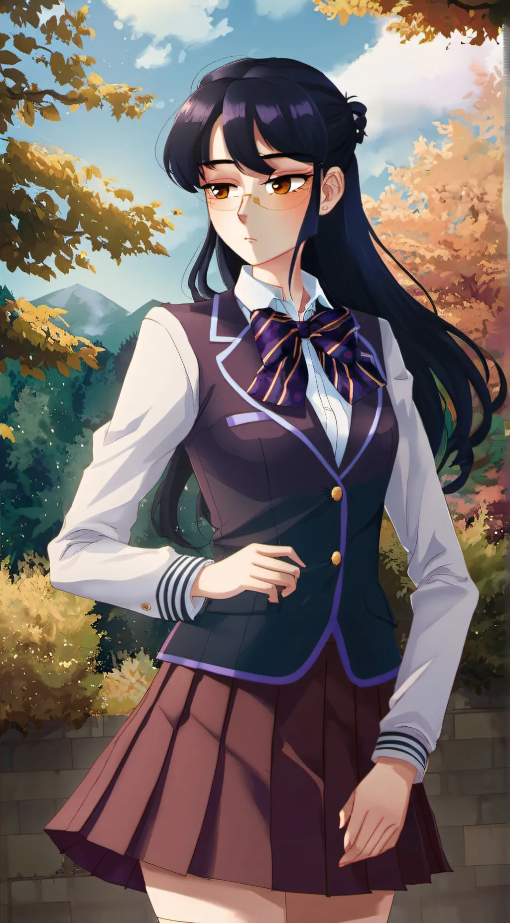 ai character: Komi background