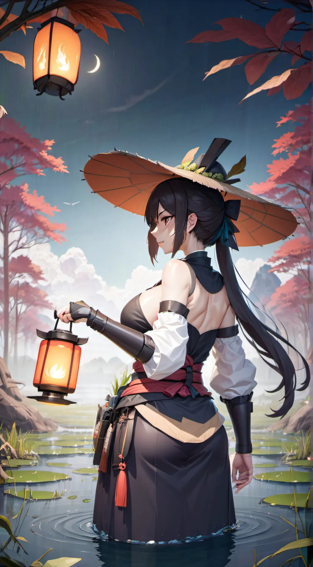 ai character: Akari background