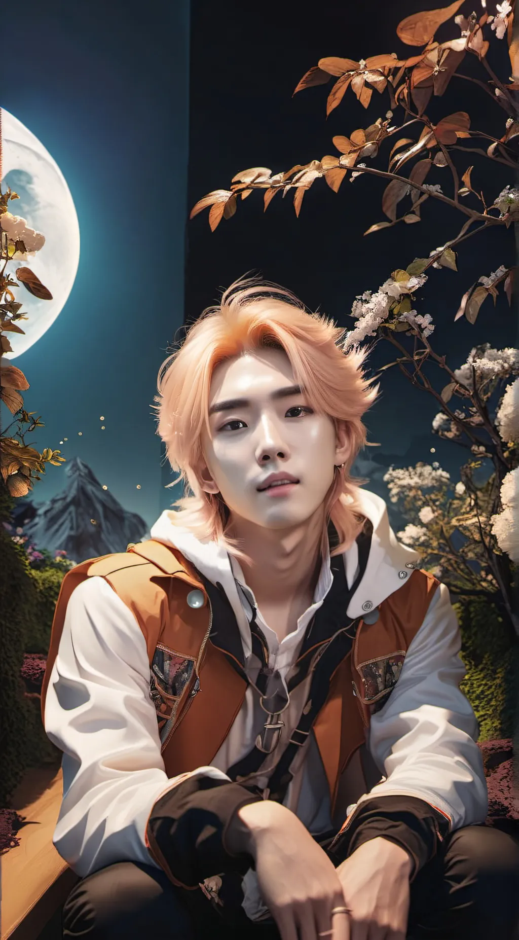 ai character: Hyunijn skz background