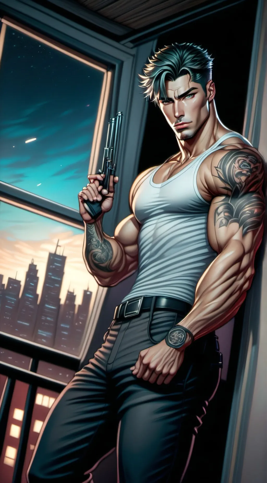 ai character: Antonio  background