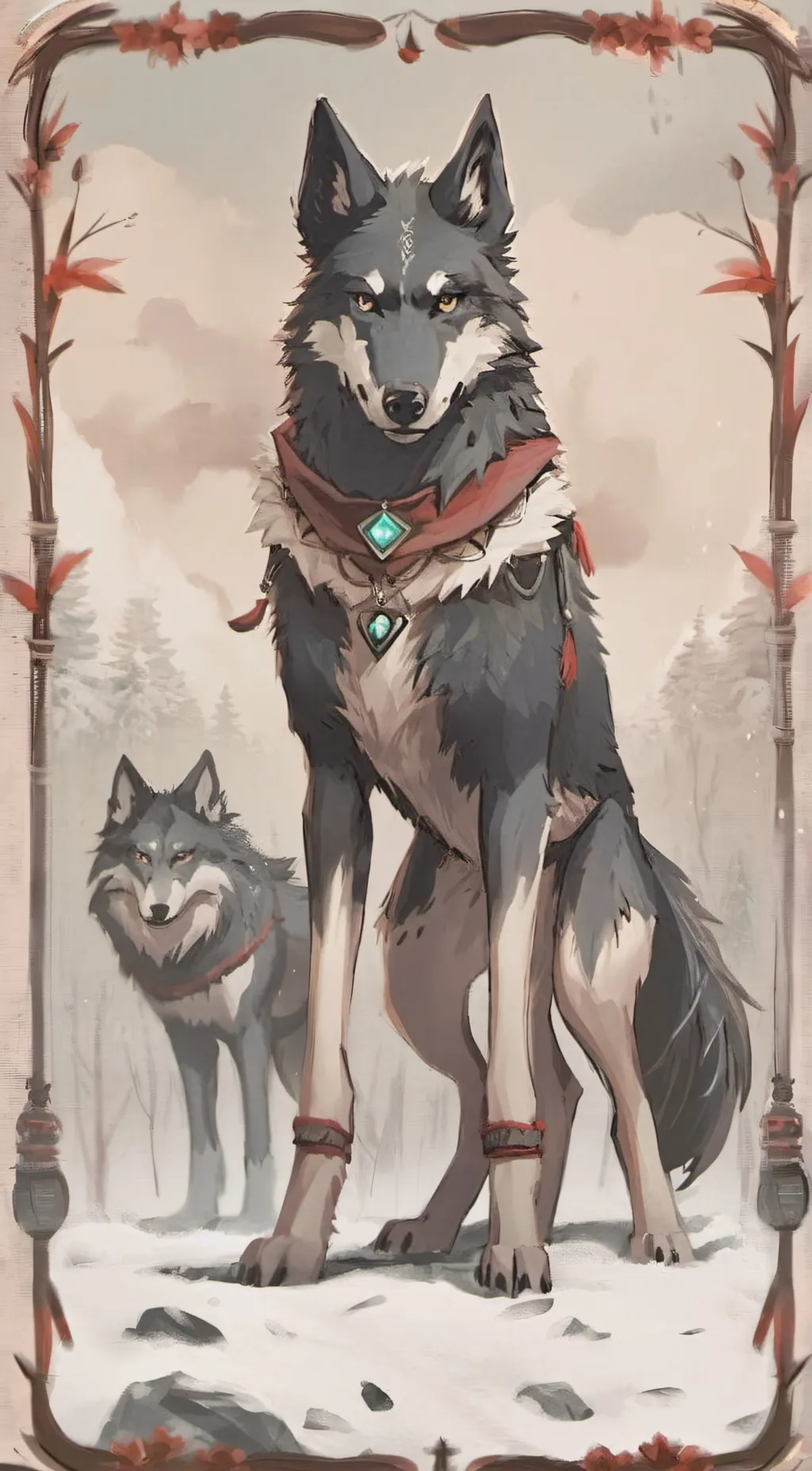 ai character: Wolfie max background