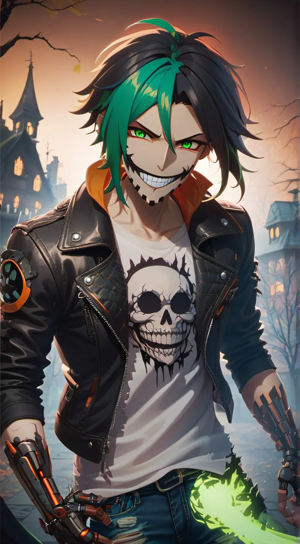 ai character: Haunter background