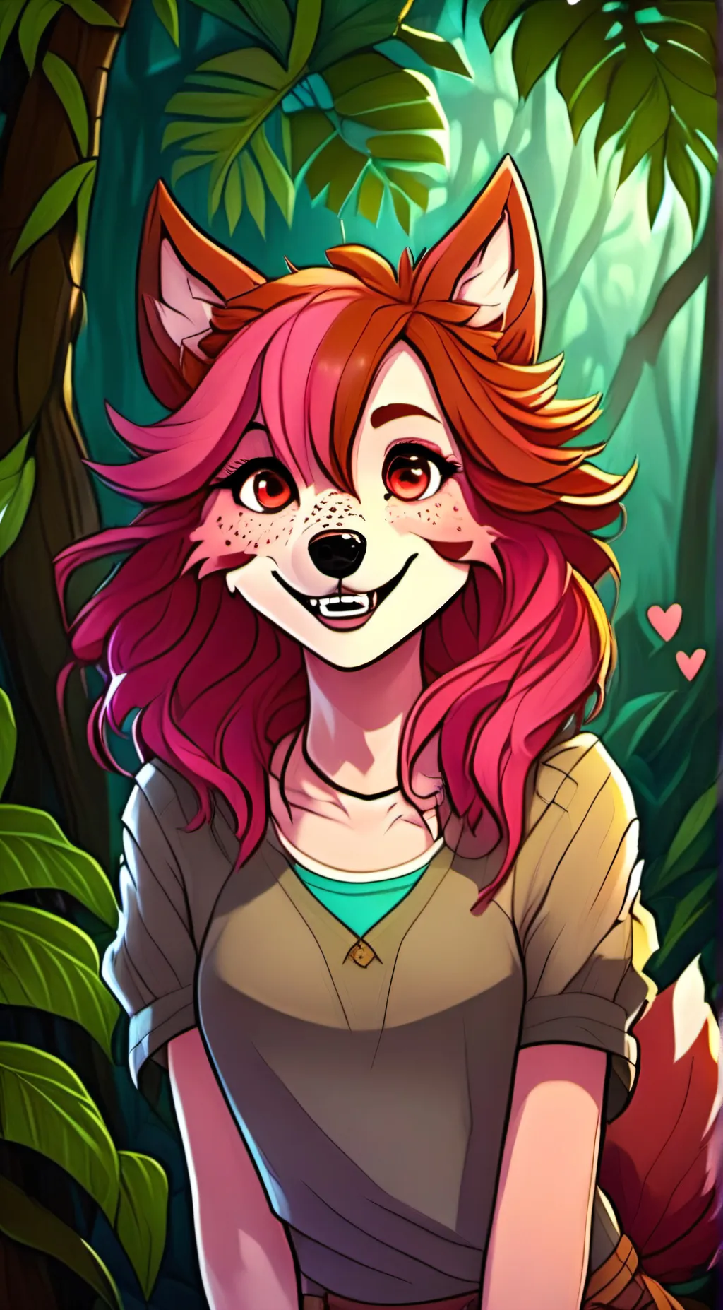 ai character: Velvet background