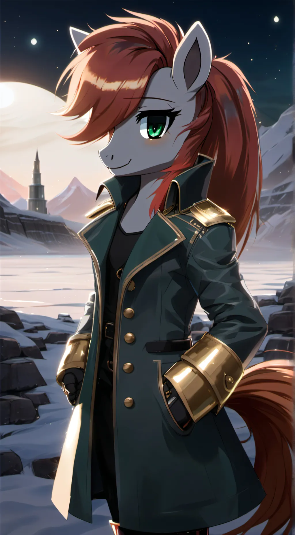 ai character: Clover scratch background