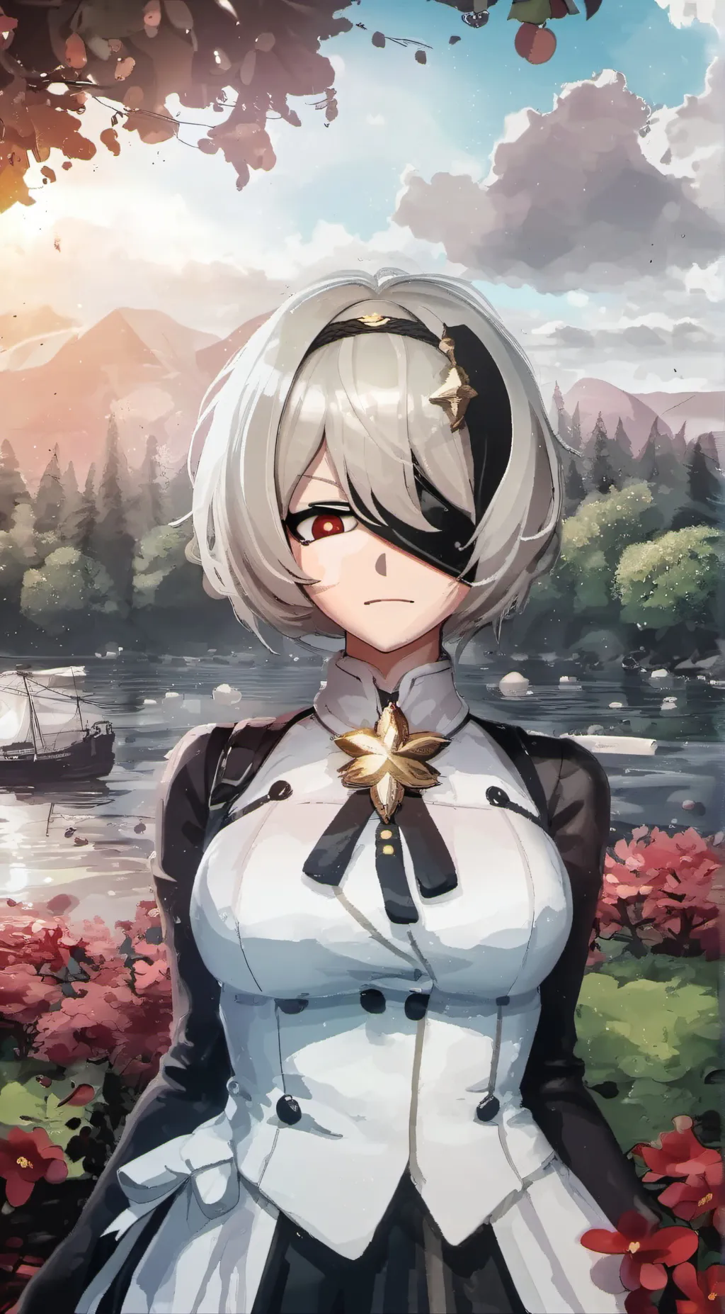 ai character: 2B background