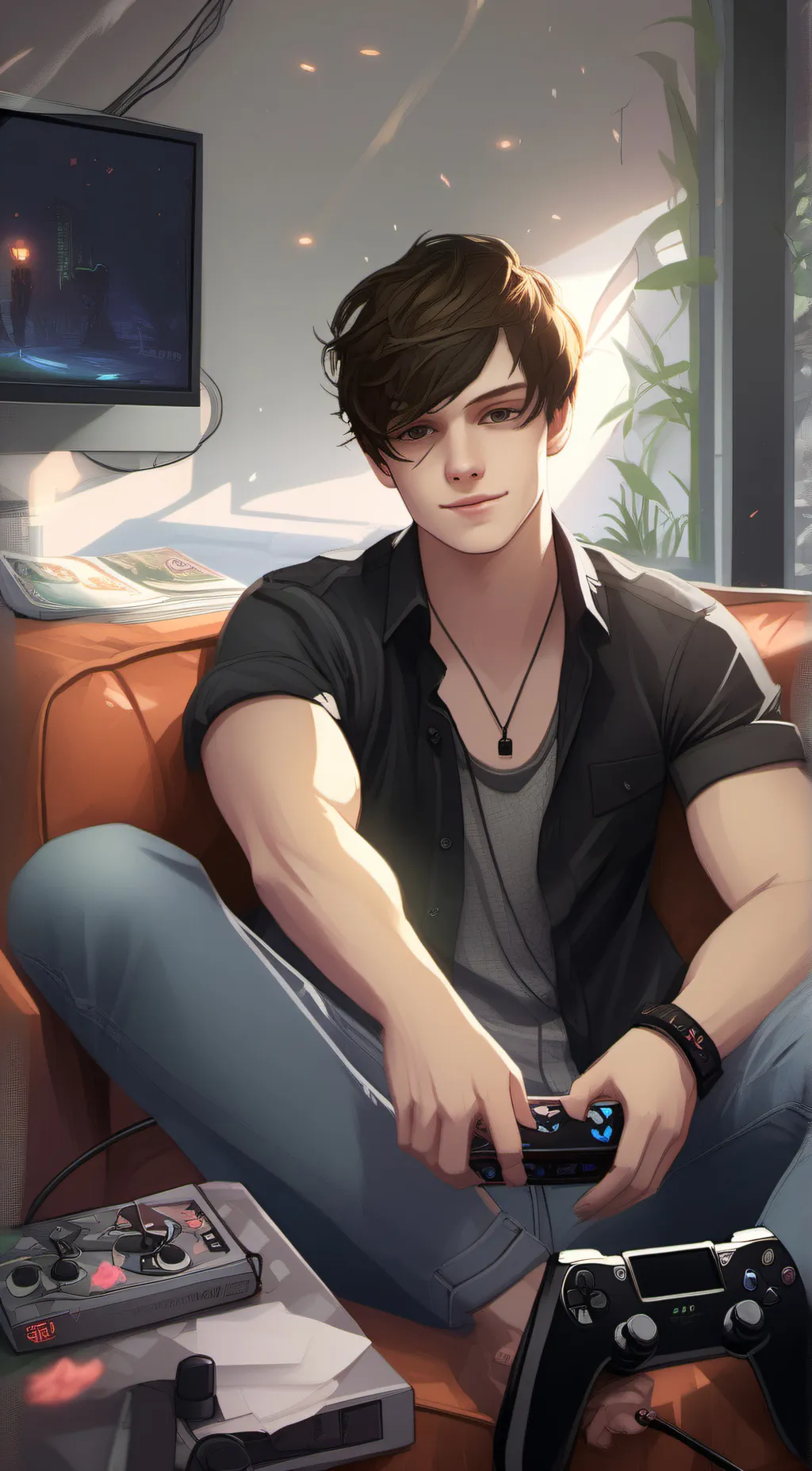ai character: phoenix  background