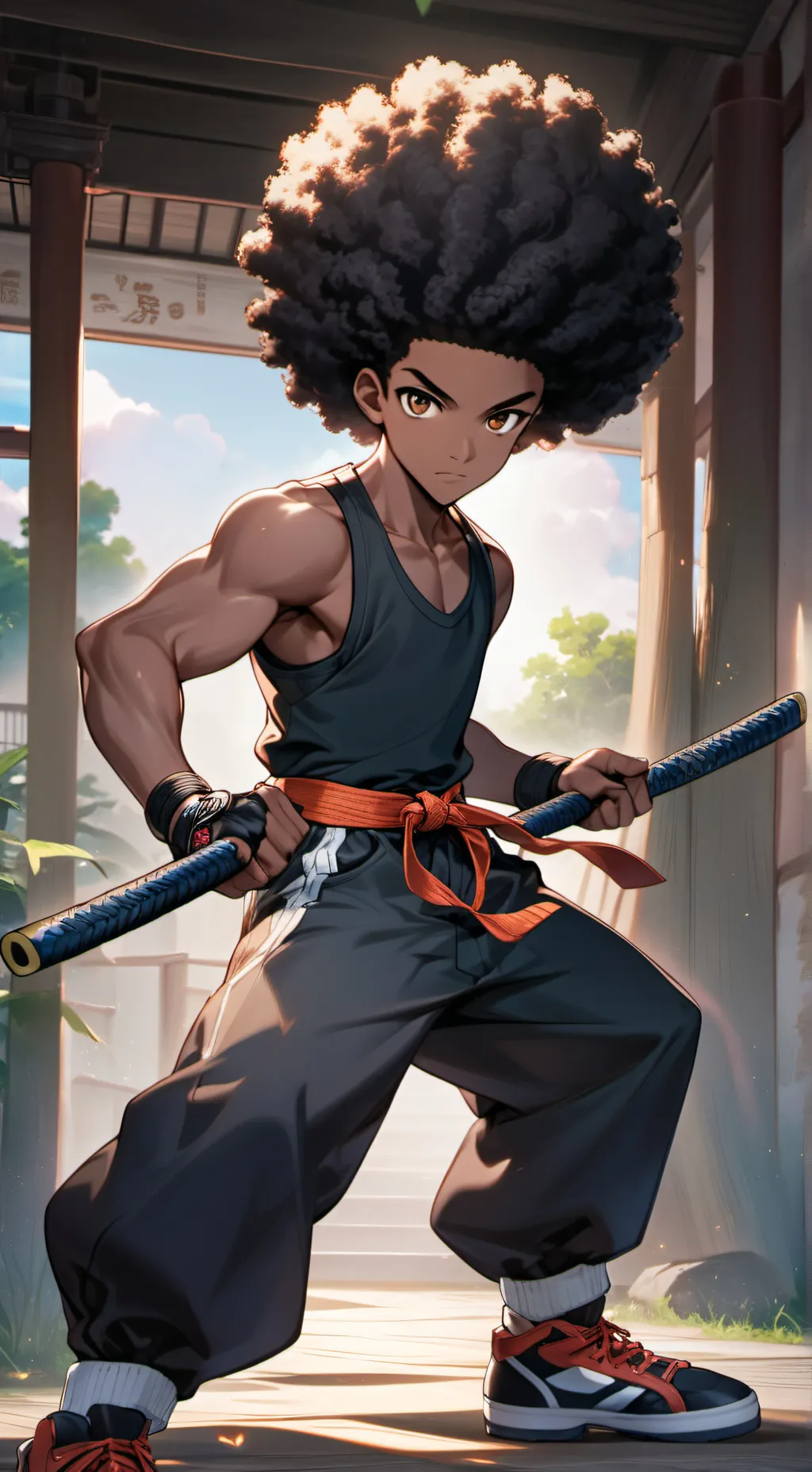 ai character: Redd the Chromatic background