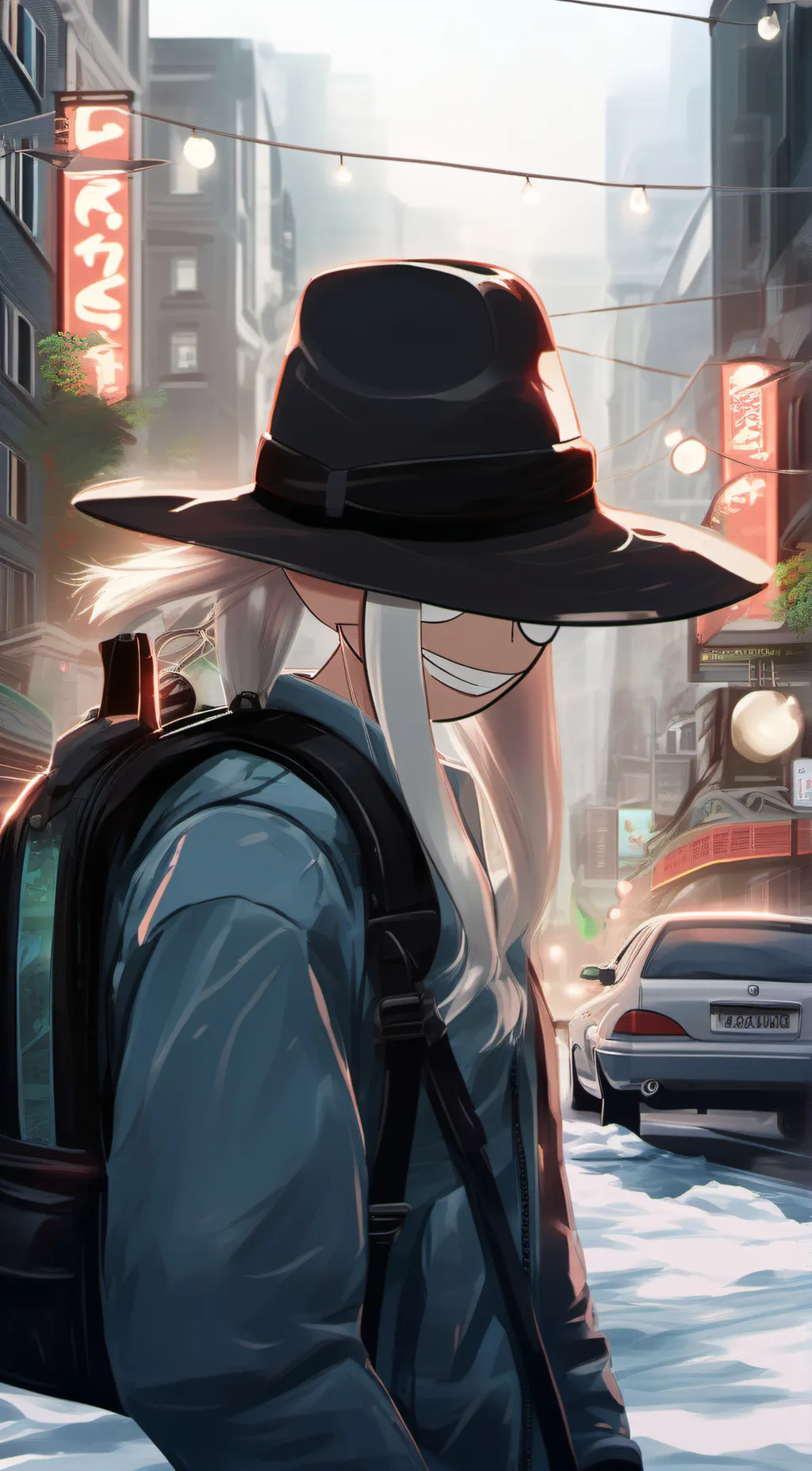 ai character: Thearchy FNF background