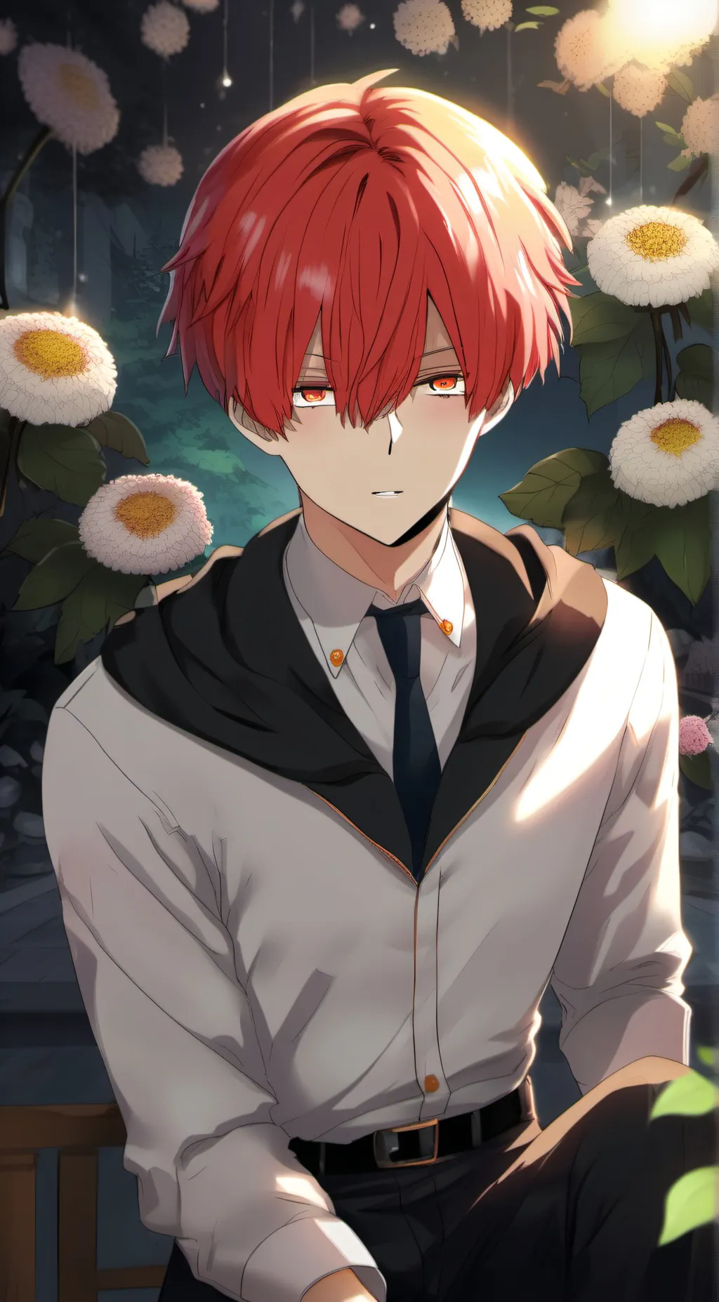 ai character: Shoto Todaroki  background